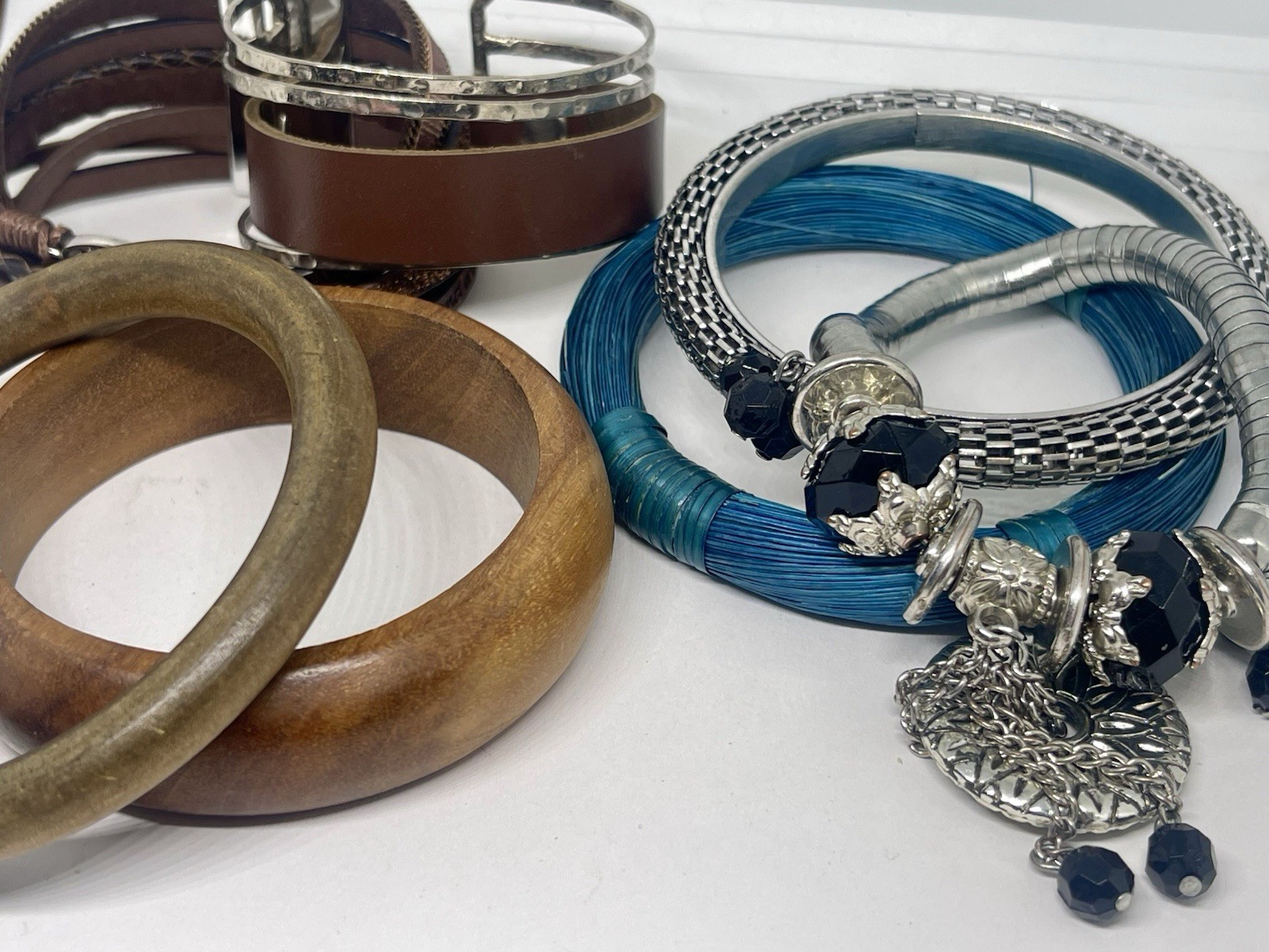 20 + Piece Boho Bliss Starter Pack Mixed Jewelry Lot Gemstone Wood Grass Metal