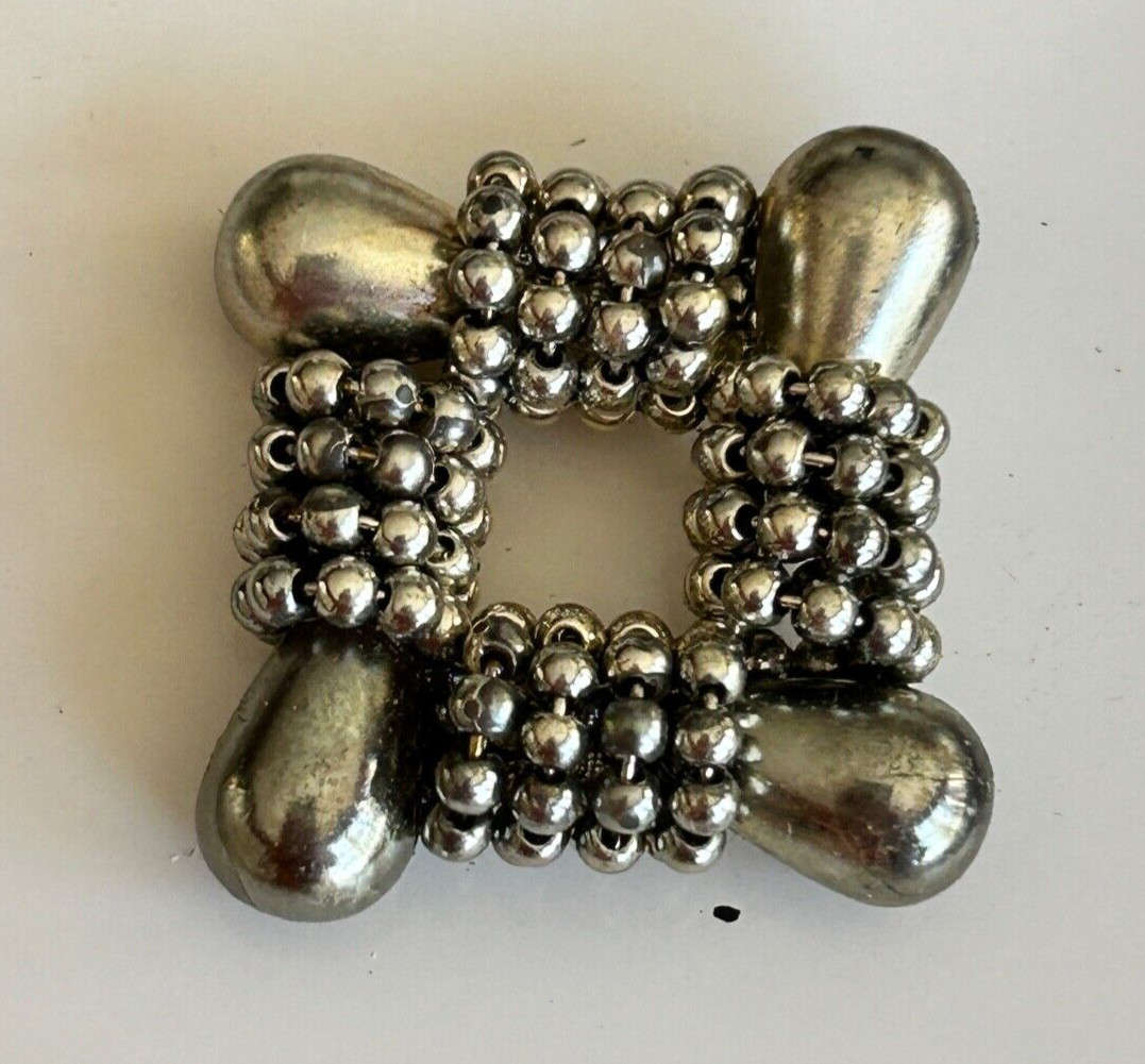 Vintage 1950’s Silver Seed Bead Any Occasion Brooch / Pin (LOT OF 11)