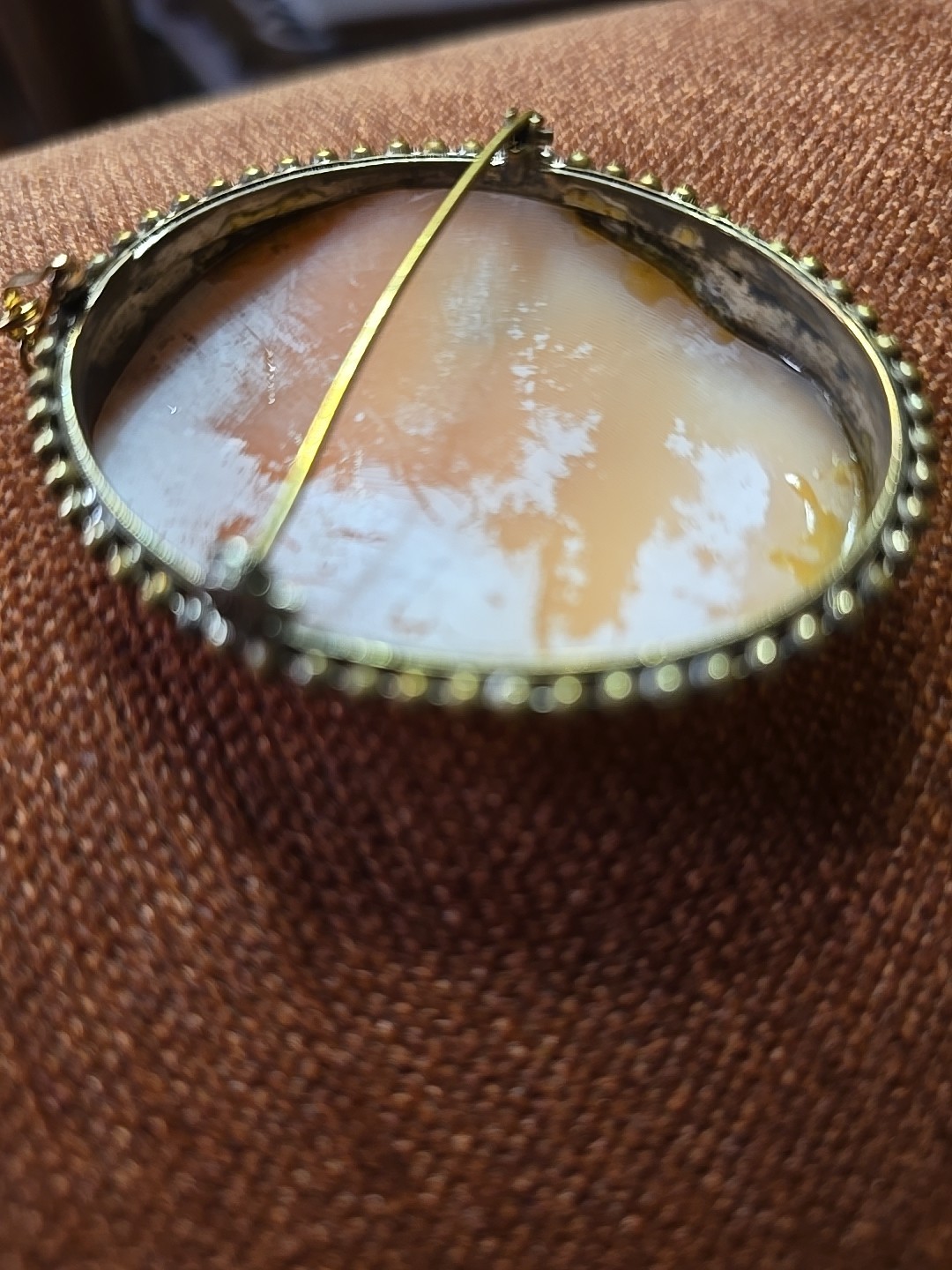 Vintage Shell Cameo Brooch Pendant