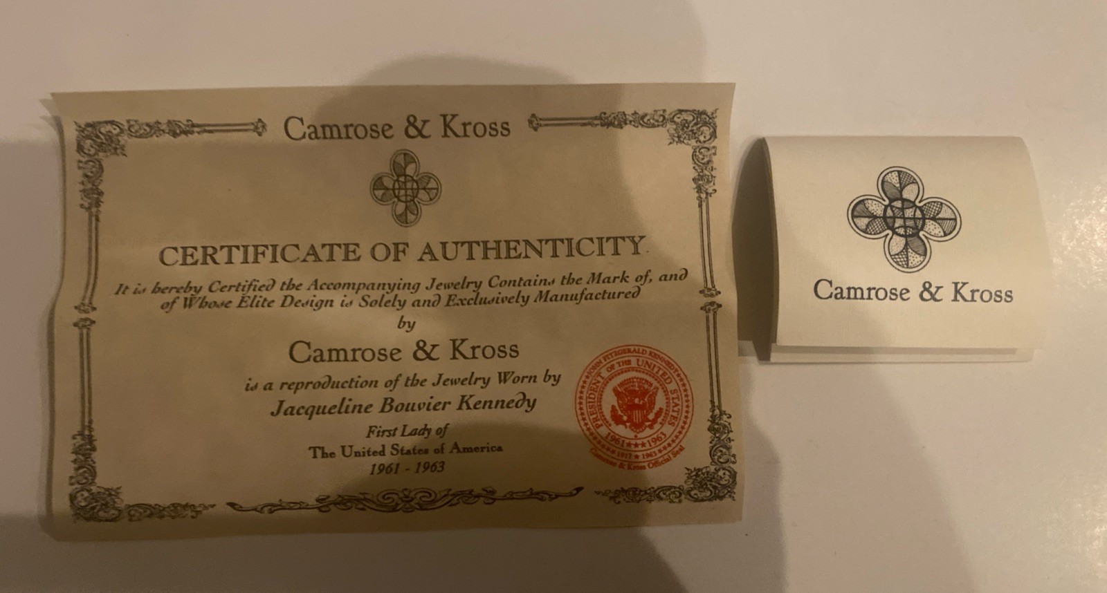 Camrose & Kross Jackie Kennedy Emerald And Crystal Gold Interlocked Bracelet JBK