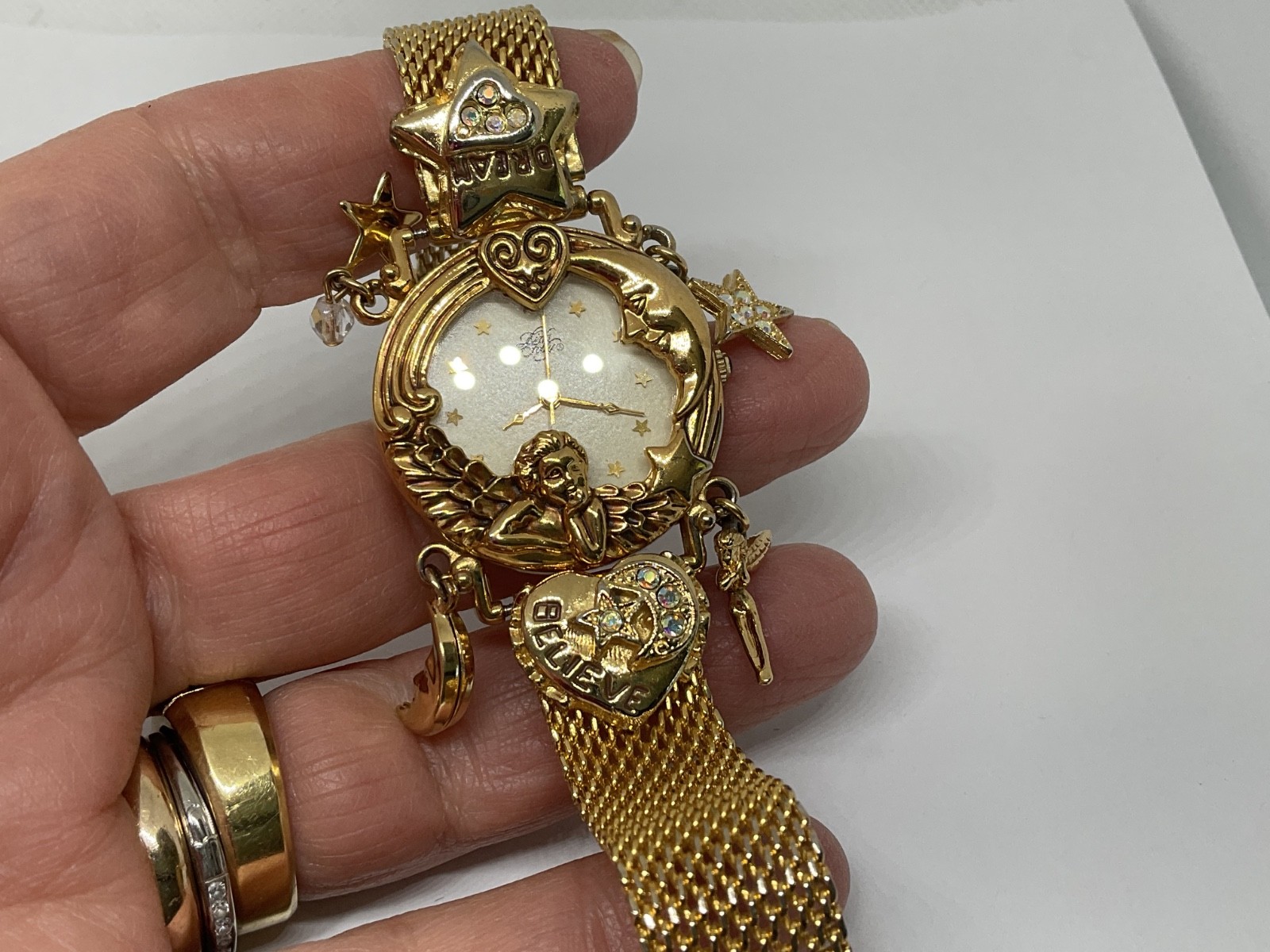 Kirks Folly Angel Time Celestial Anniversary Dream Believe Watch 1994 NIB