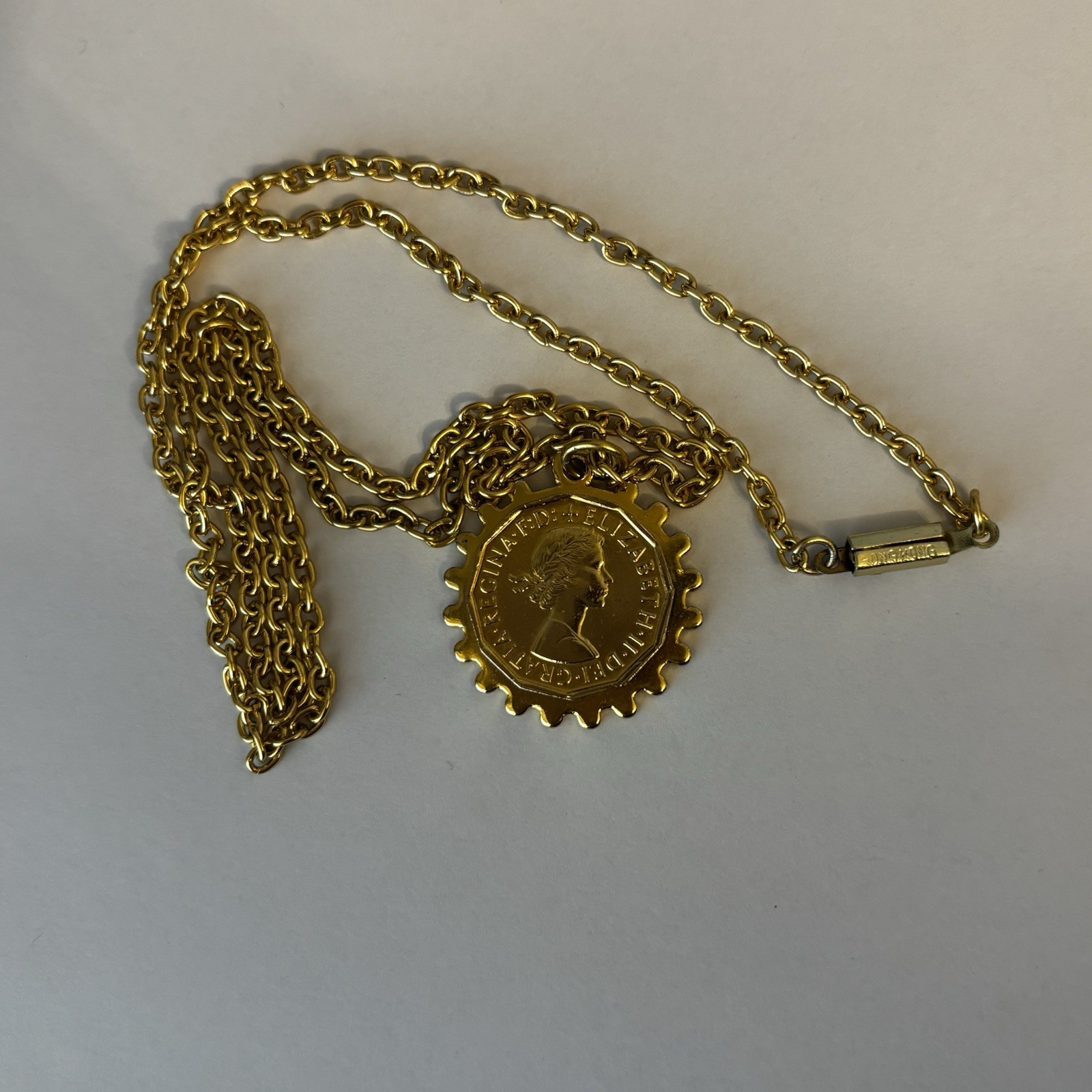 Hong Kong Pendant Necklace Gold-tone Jewelry