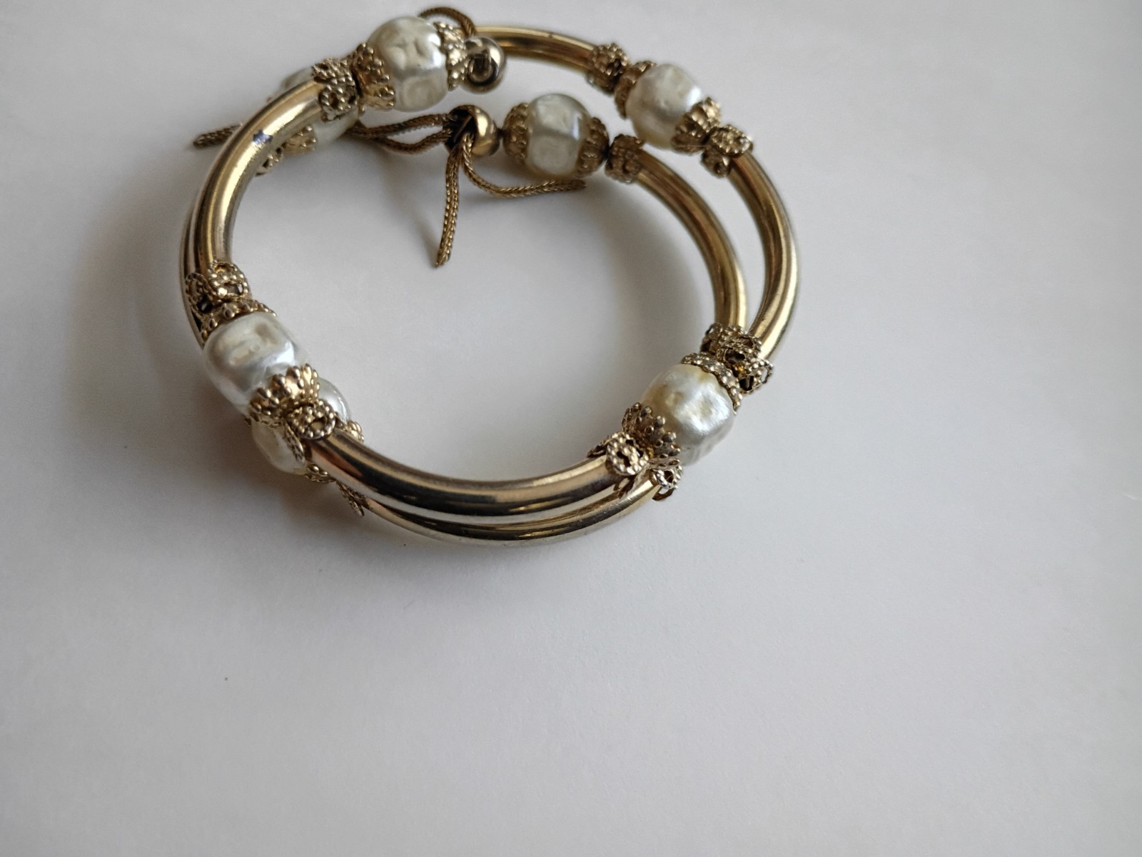 1950s Miriam Haskell Attributed Wrap Bracelet -HAS ISSUES, READ DESCRIPTION