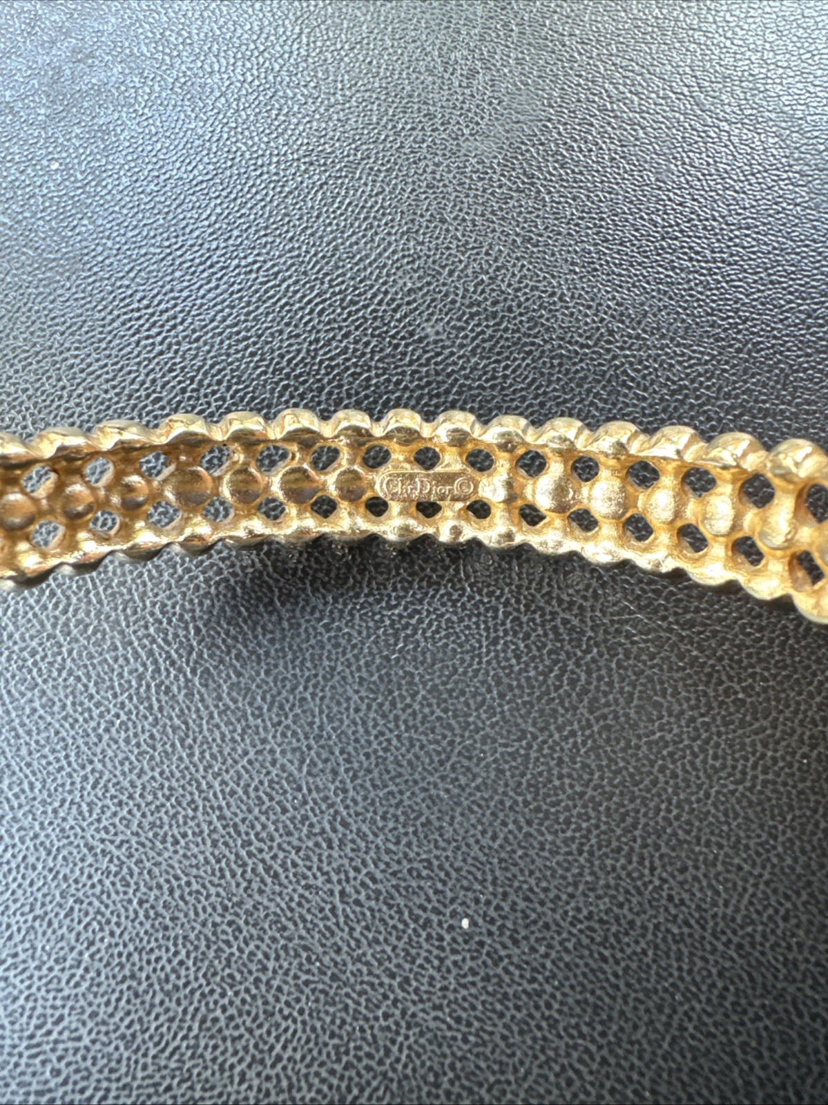 Christian Dior Gold Plates Vintage Bracelet