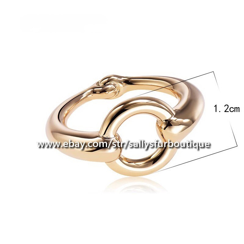 Sally’s Quality 100% Copper Scarf Ring Circle Buckles Brooch For Silk Scarves