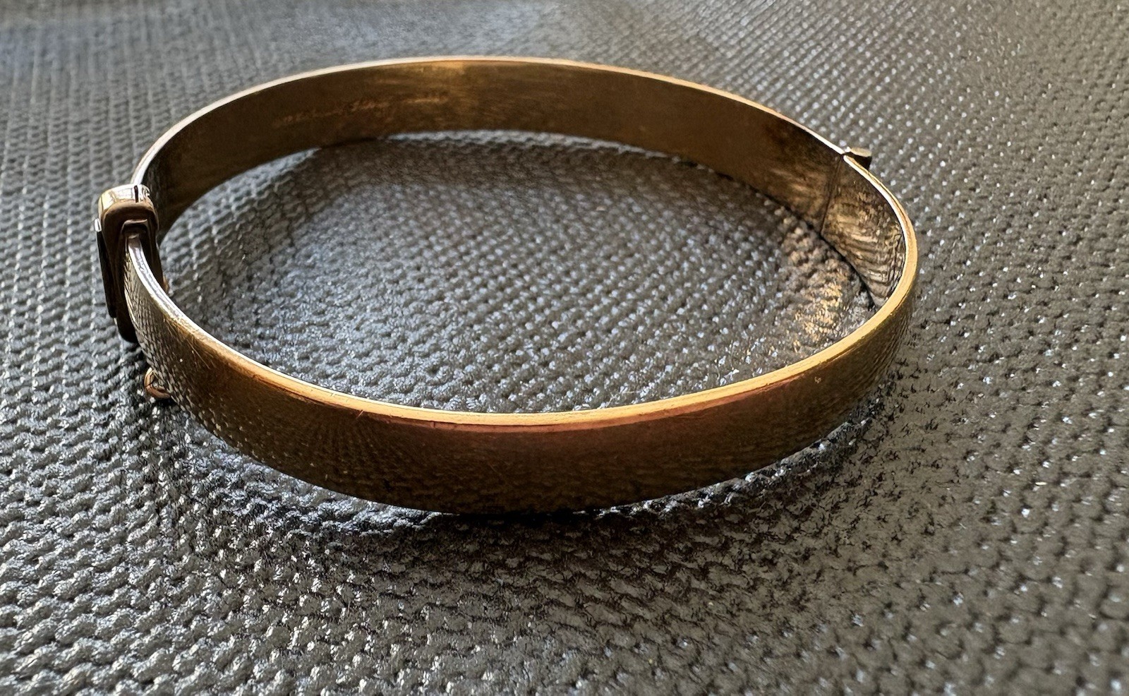 Vintage 1/5th 9ct Rolled Gold Bangle Bracelet Circa 1970 18.49g