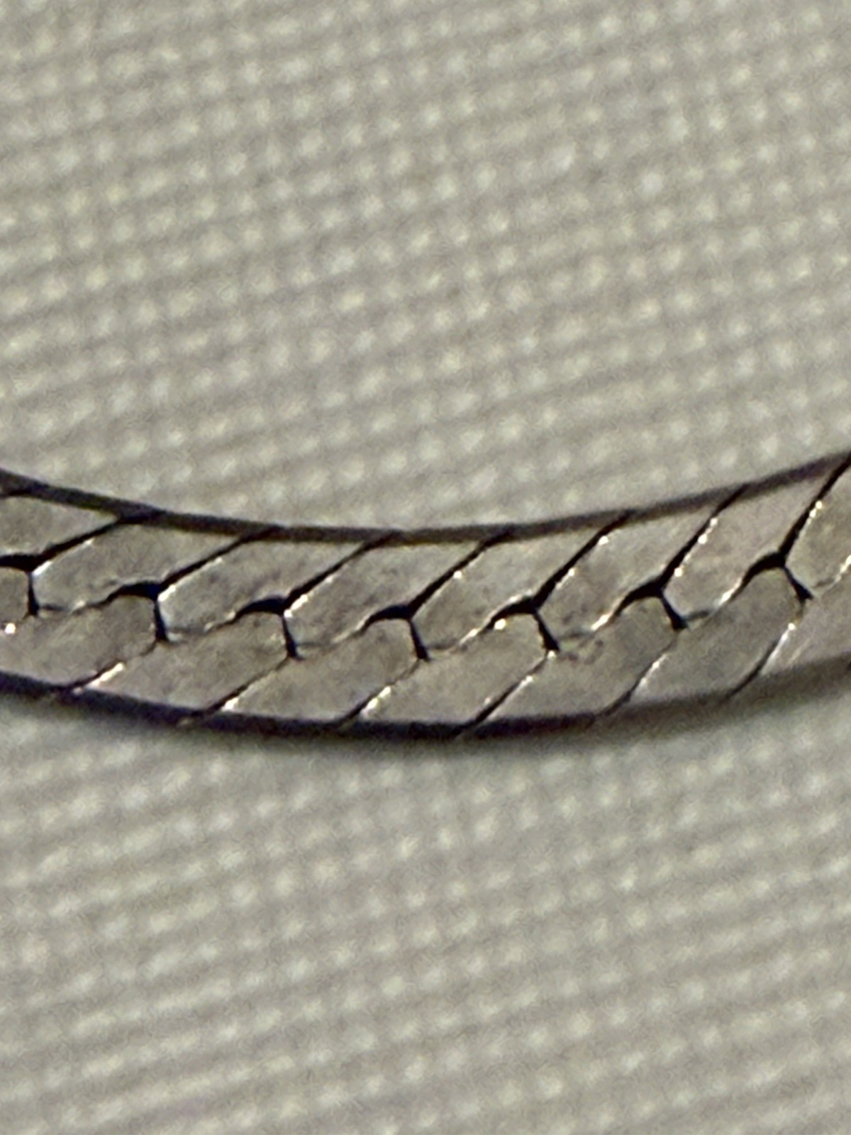 Vintage Sterling Silver Herringbone Chain 16” 4 mm wide 17 g