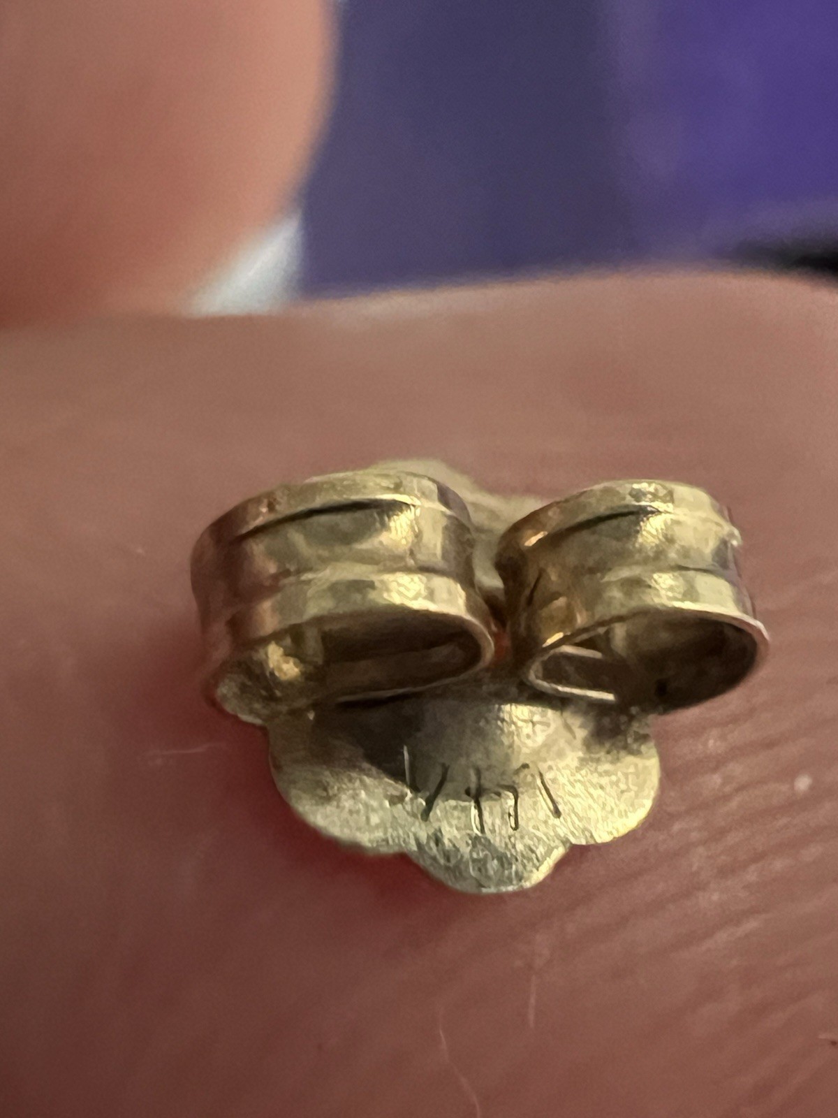 vintage Solid 14k Yellow Gold W Large 15mm Mabe pearl Stud earrings 6.4g