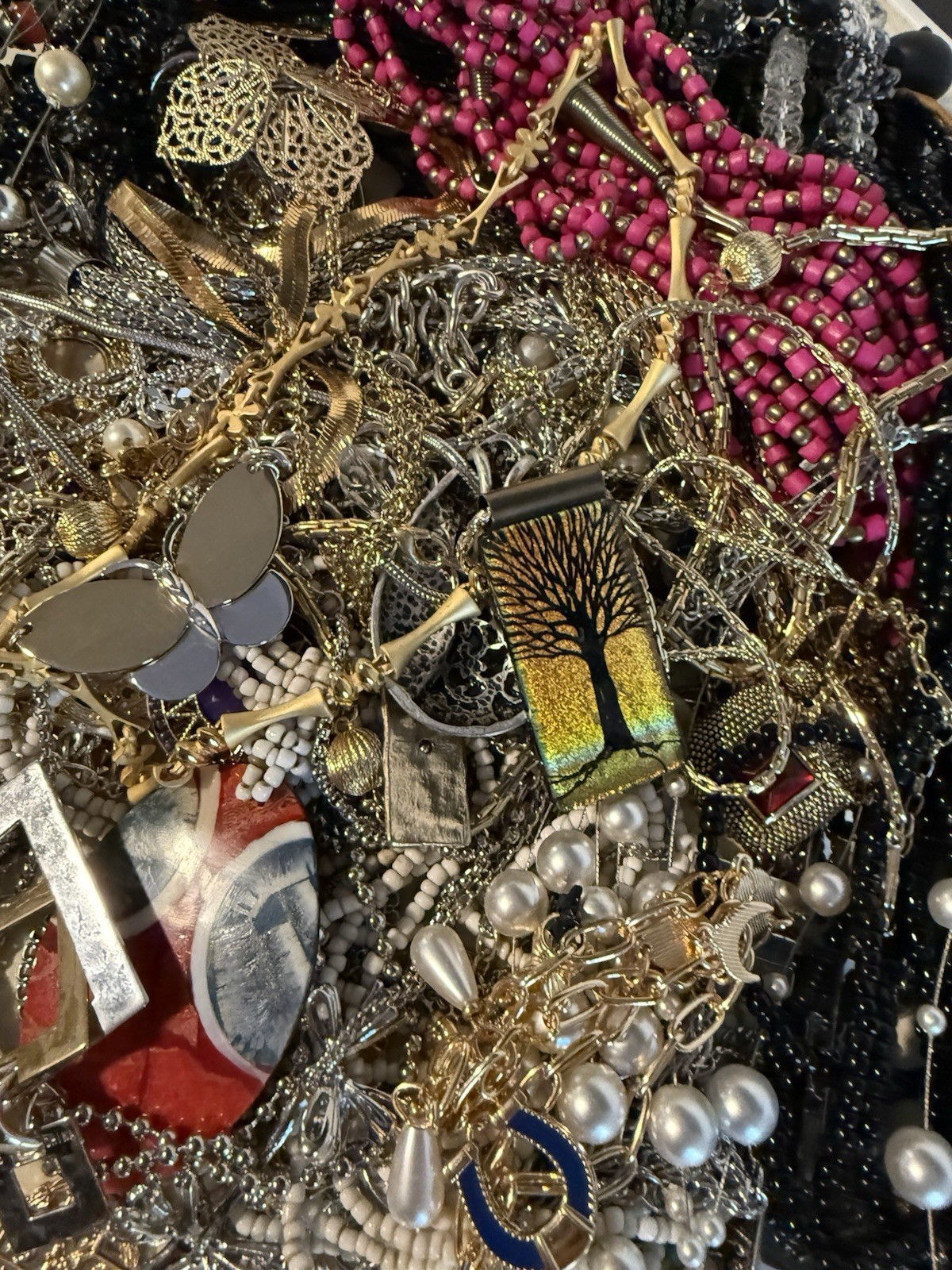 Beautiful 5 Pound Mystery Jewelry Bag Vintage ToNow ReadyTo Wear Excellent Used