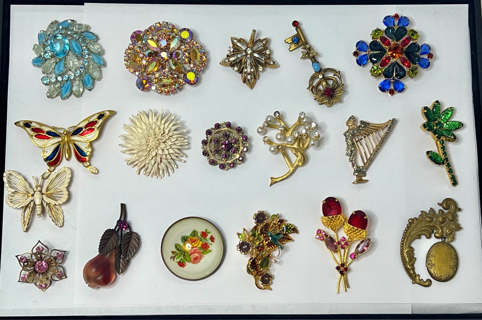‘You Pick’ Vintage Brooch Pins Trifari, EdLee, Austria, Lisner, Otis Sterling ++