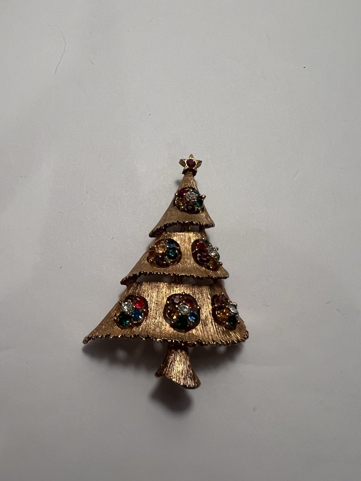 Vintage Lot of 11 Christmas Trees/Other Brooches Pins Some Signed