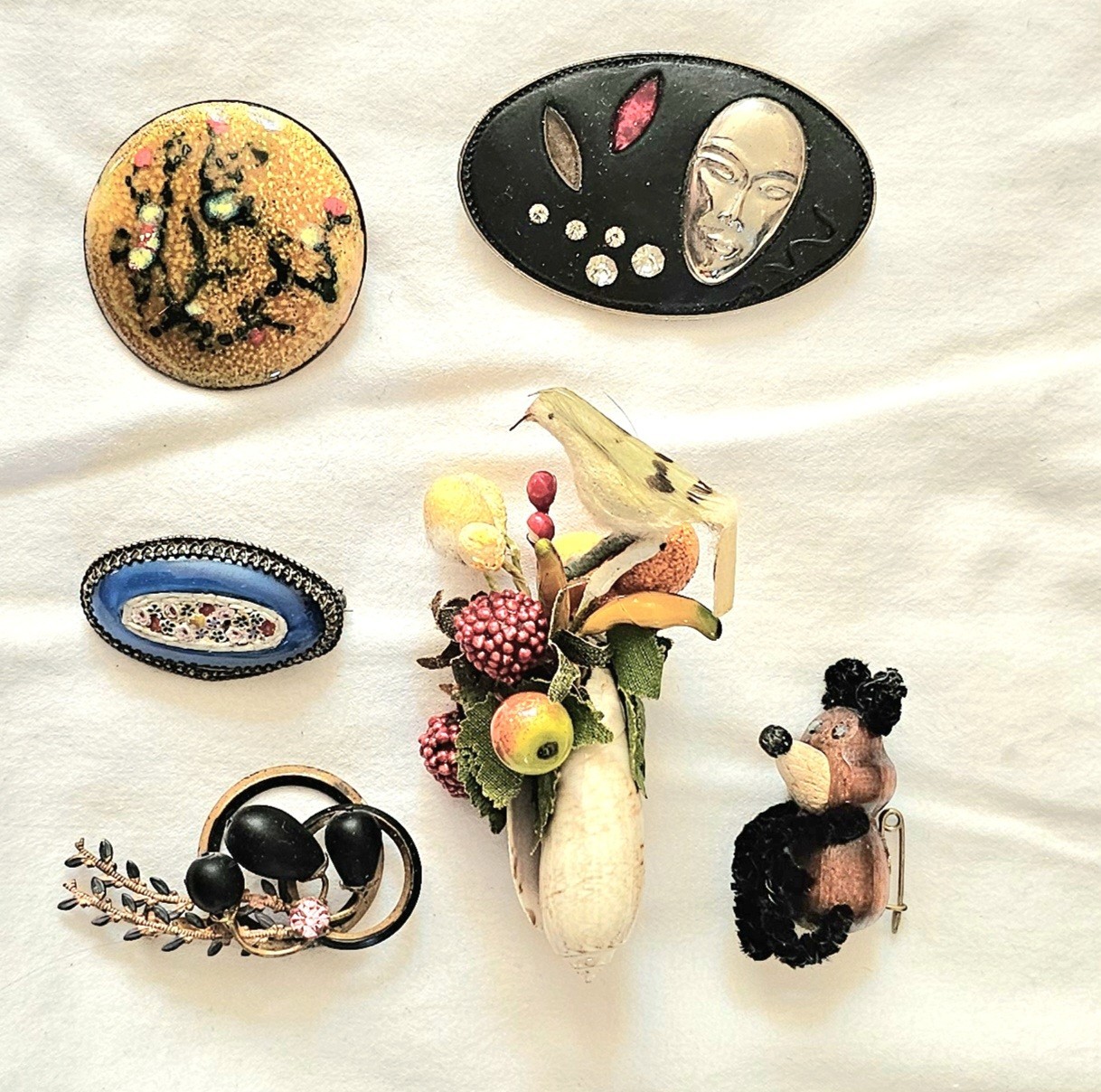 Mixed Lot Vintage Unusual Handmade Pins Brooches
