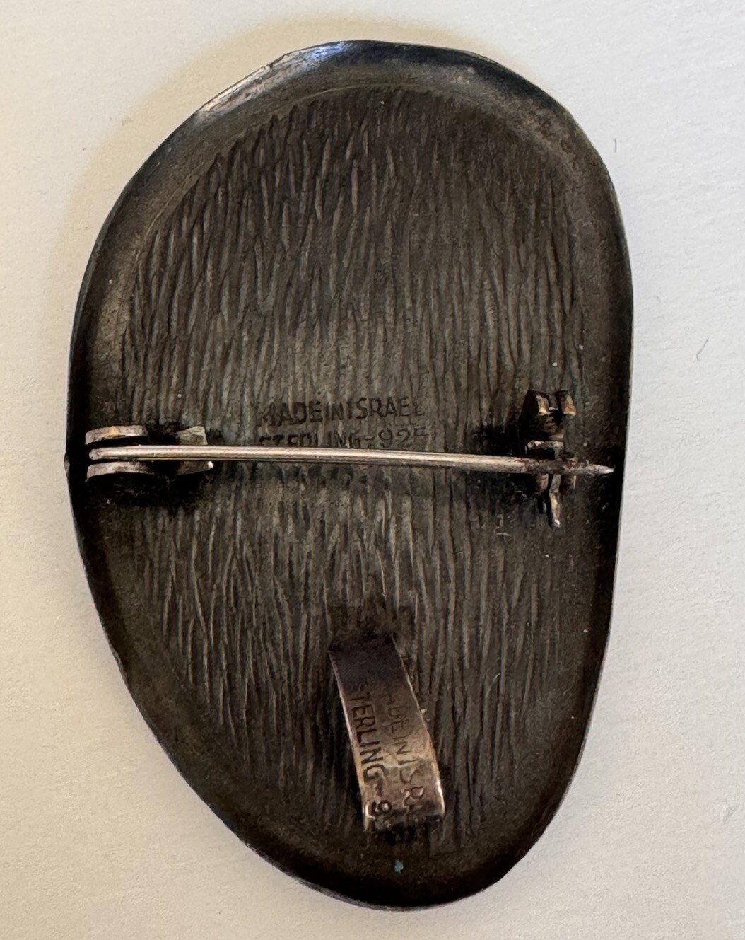 Vintage Nefertiti Brooch Pendant 925 Sterling Silver Handmade Israel Art Jewelry