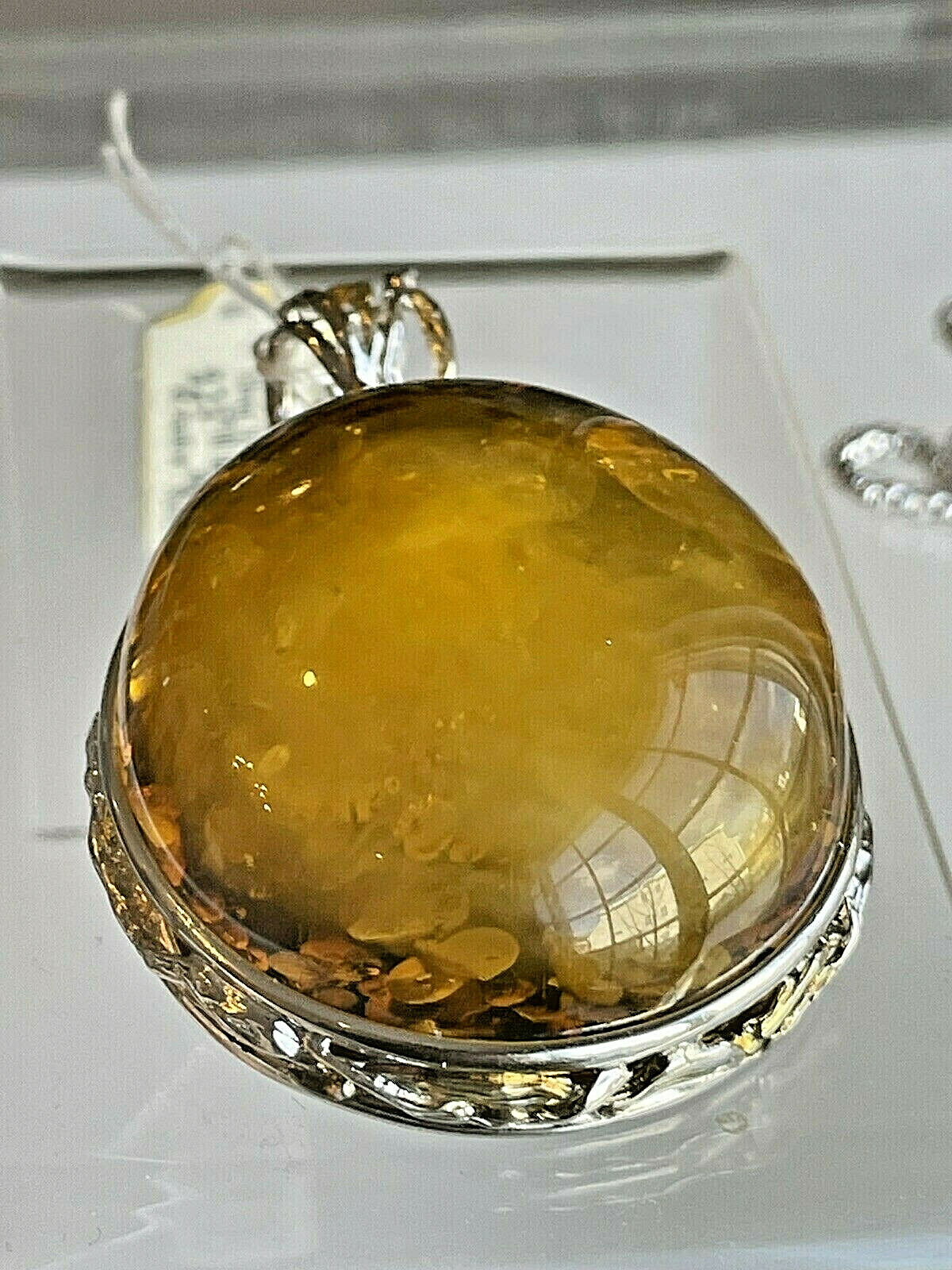 Natural Genuine Russian Baltic Vintage Amber Necklace Egg Yolk Butterscotch 老琥珀