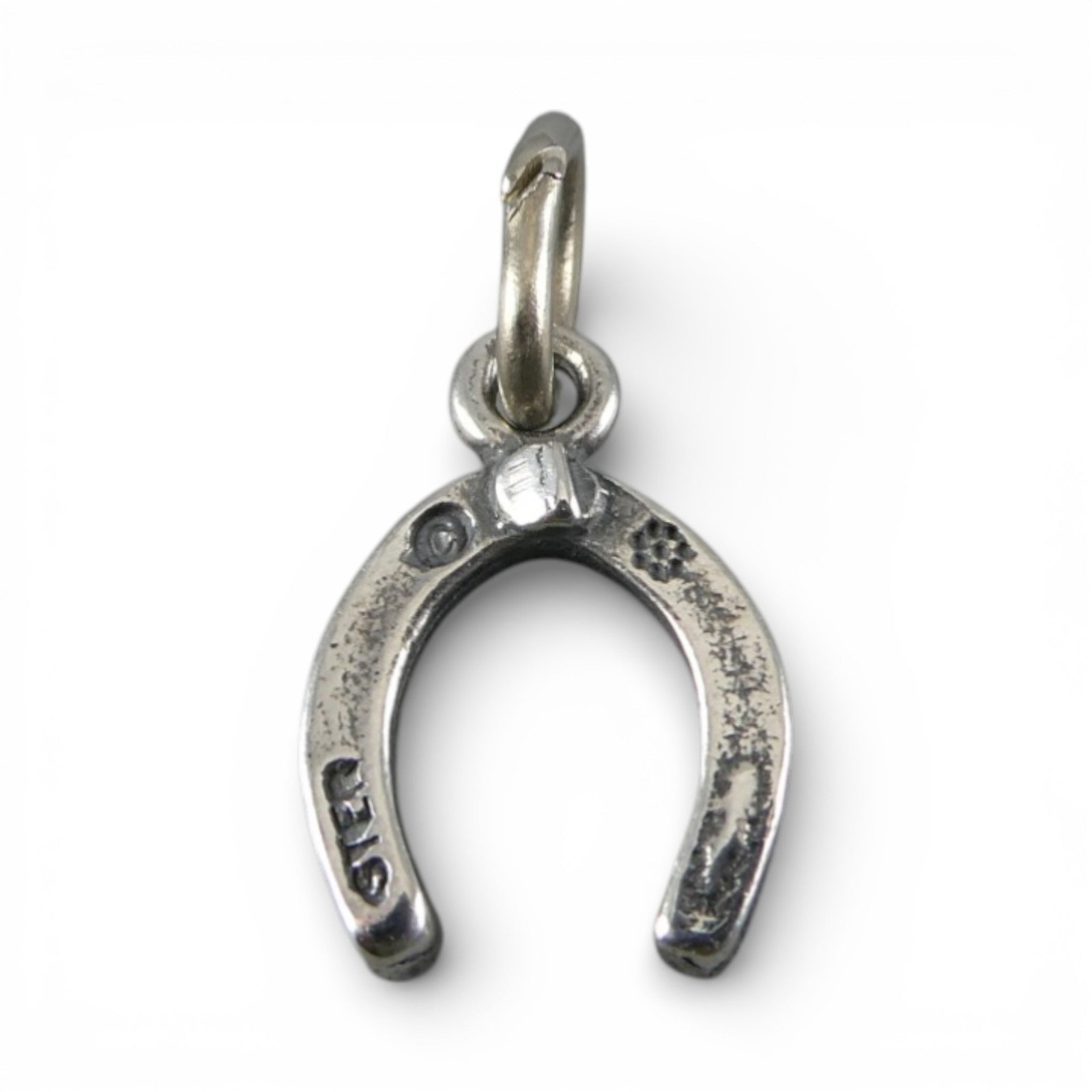TINY Horseshoe Sterling Silver Charm Miniature Small Finding Jewelry Making Mini