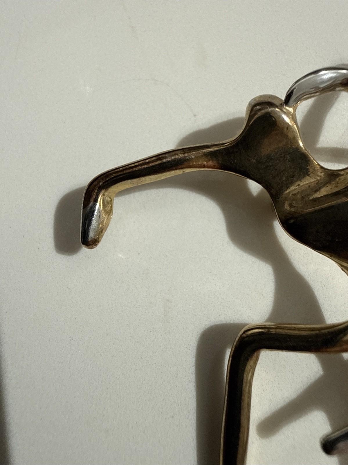Vintage Gold & Silver Tone Modernist Abstract Dancers Brooch Pin