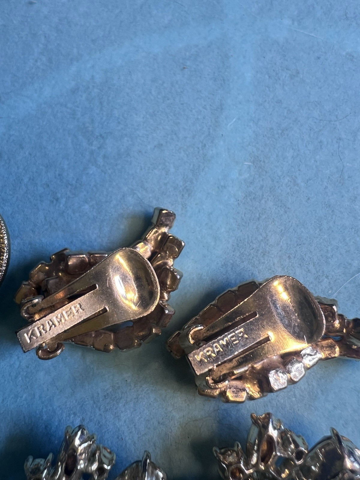 Lot 7 Pr Vintage Clip Earrings Lisner, Kramer, Weiss & Haskell & Lisner Necklace