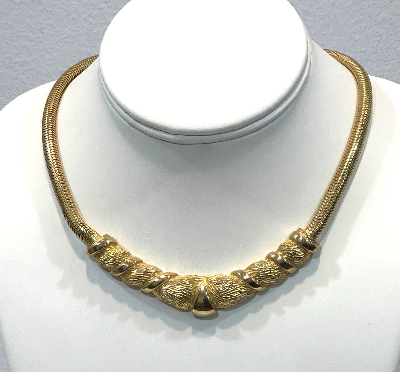 Vintage Gold Plated Chocker Signs F O
