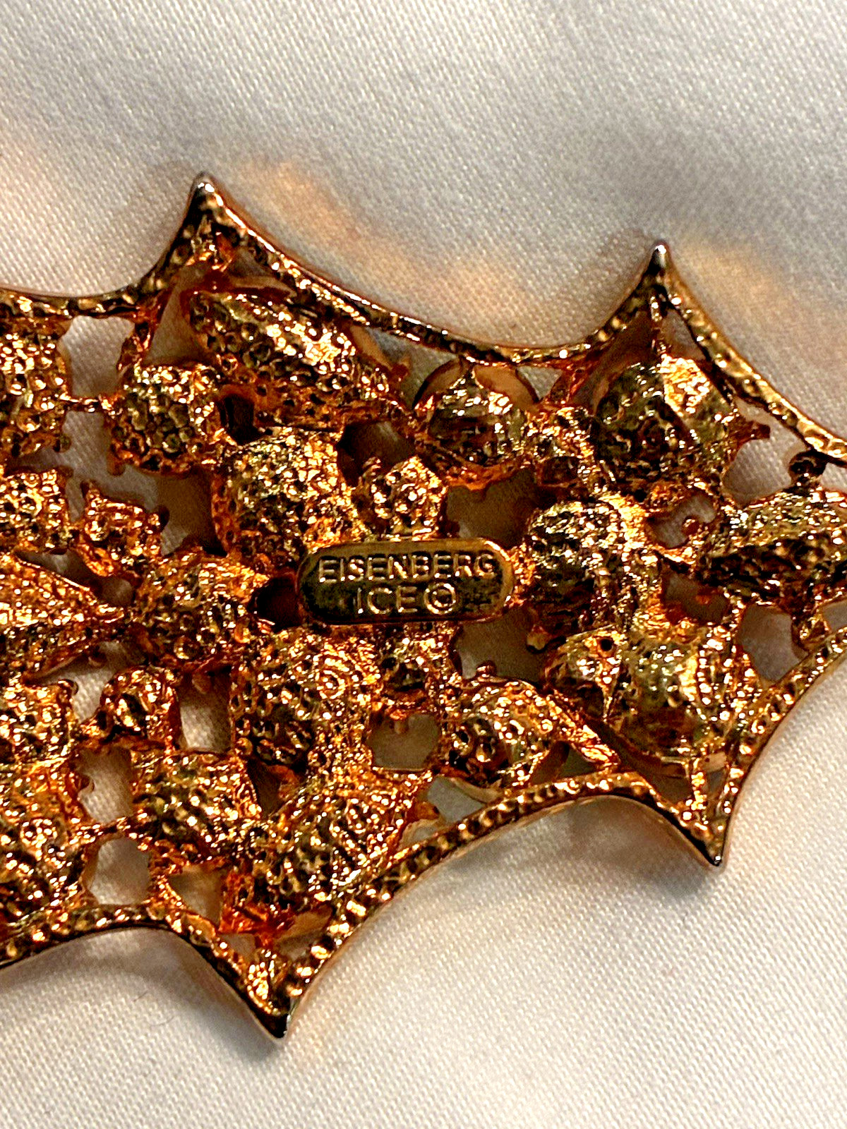 Rare Vintage Eisenberg Ice Regency Style Christmas Tree Brooch