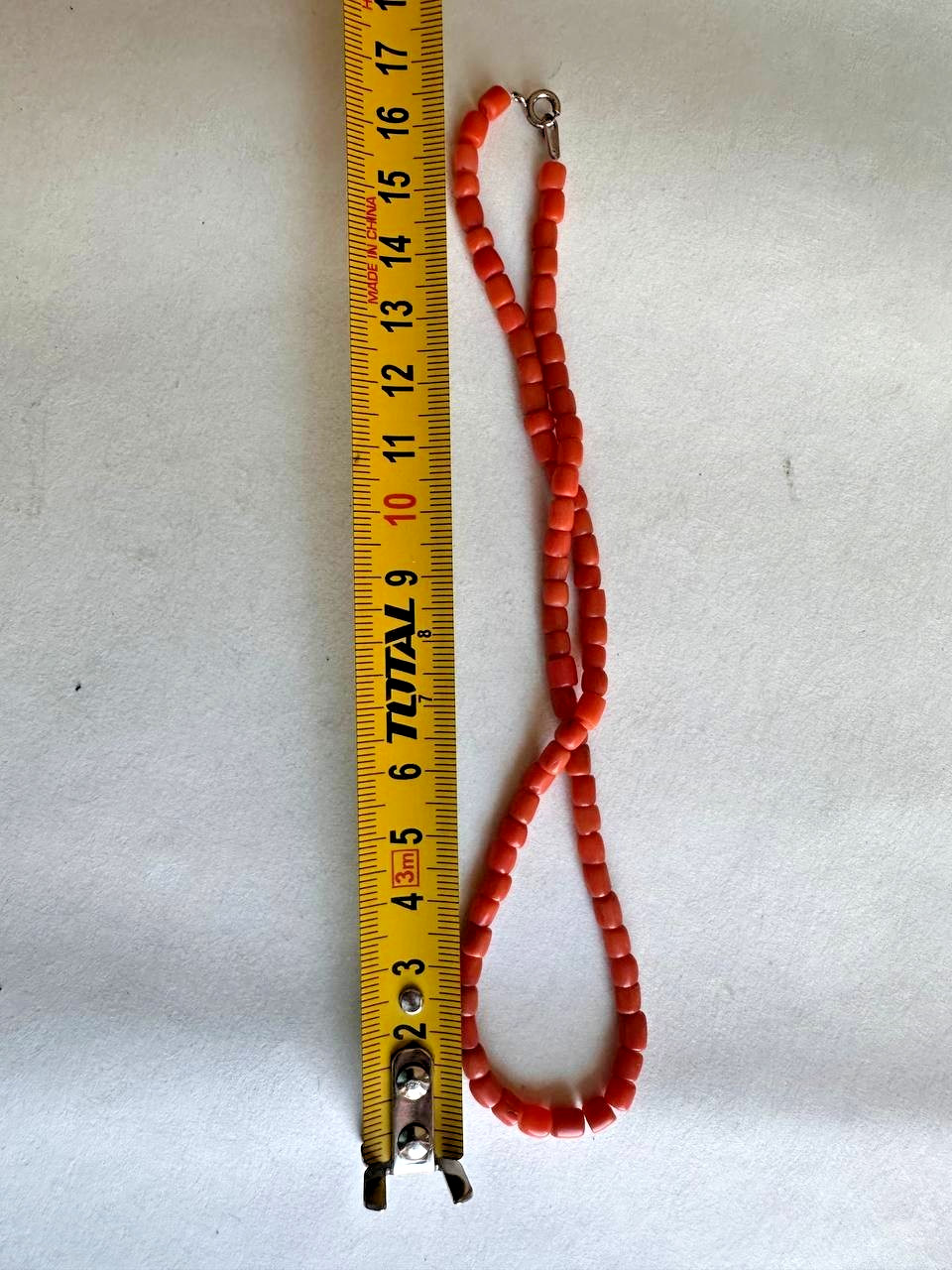 Vintage Natural Red Coral Beads – Triple Strand 11-12 g-188