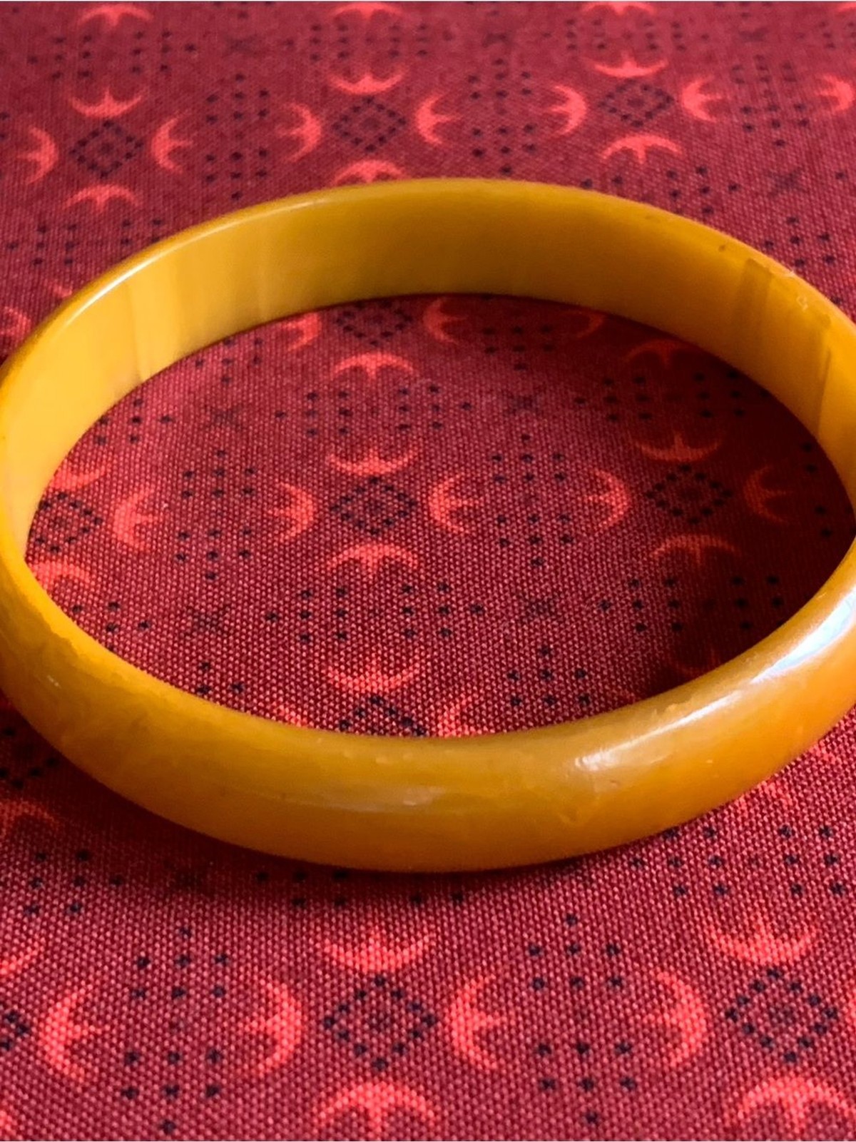 Butterscotch Bakelite Bangle 7 3/4”