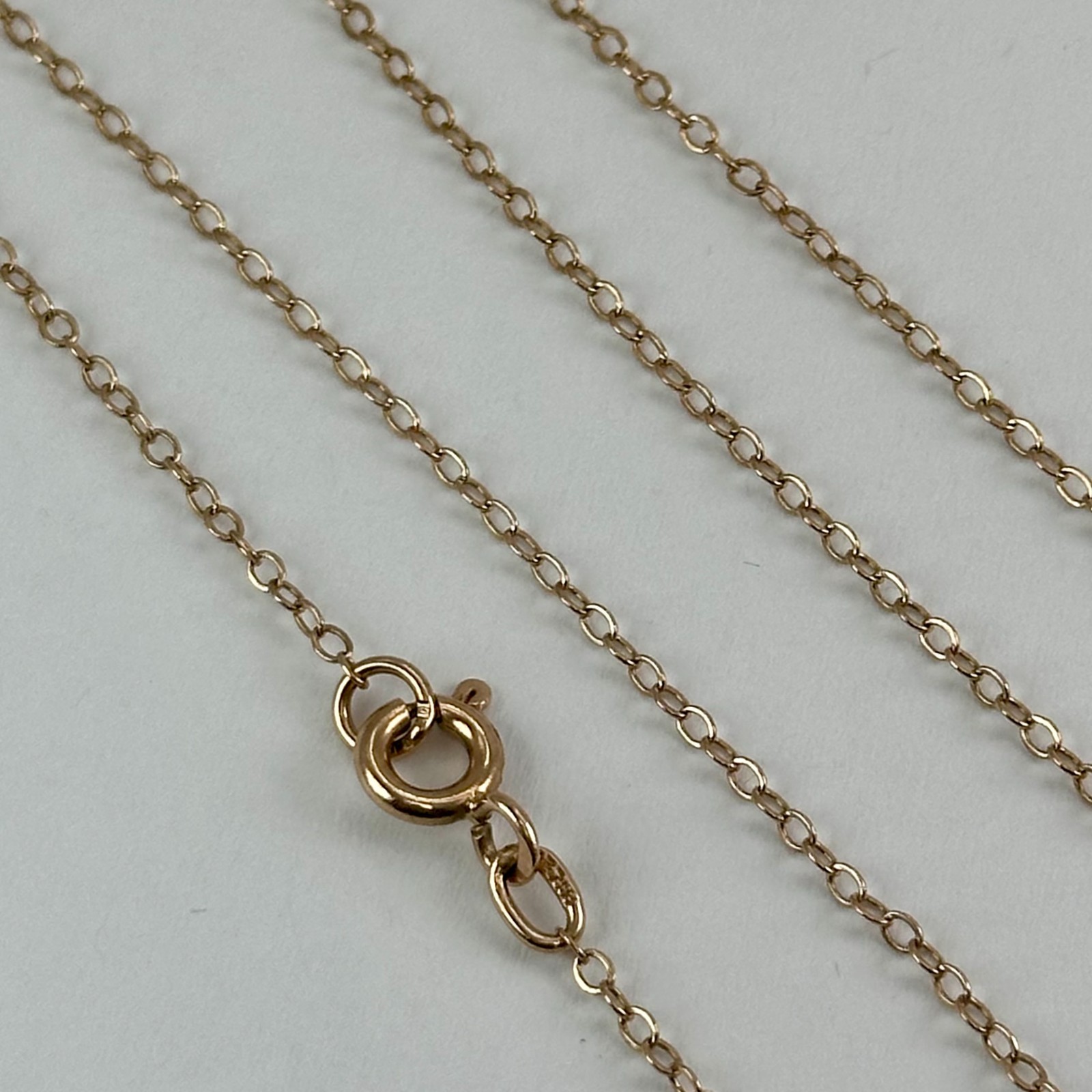 Vintage Original Soviet Rose Gold 583 14k Chain diamond-cut 60.0 cm 2.21 g.
