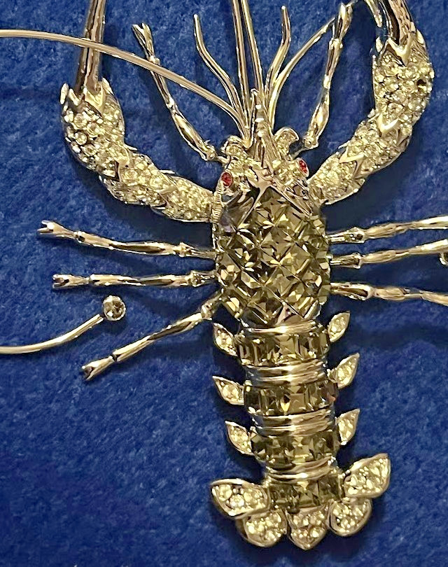 LANDAU Rhinestone Lobster 5″ EXQUISITE