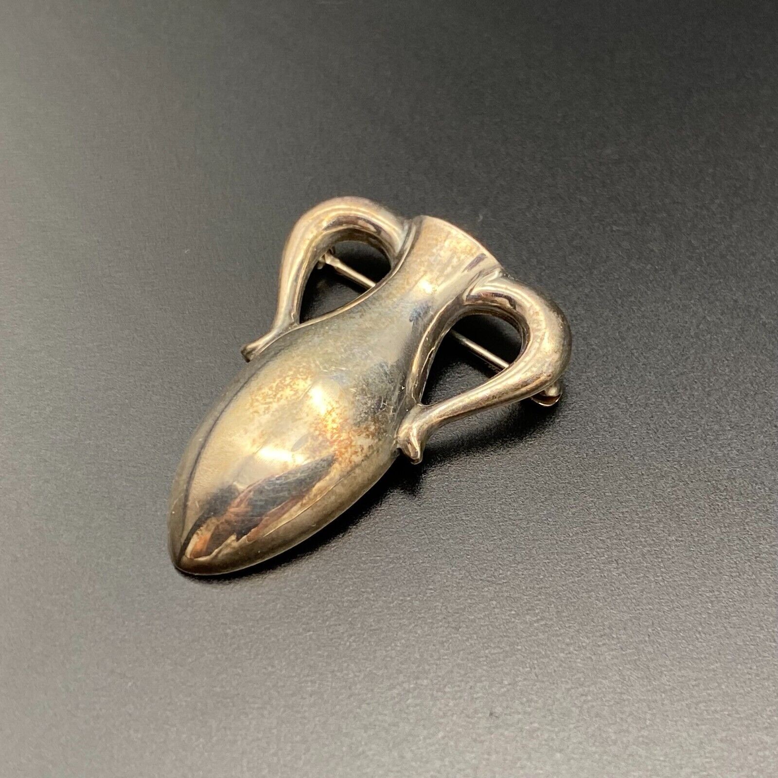 Vintage James Avery Vase Sterling Silver Brooch Pin