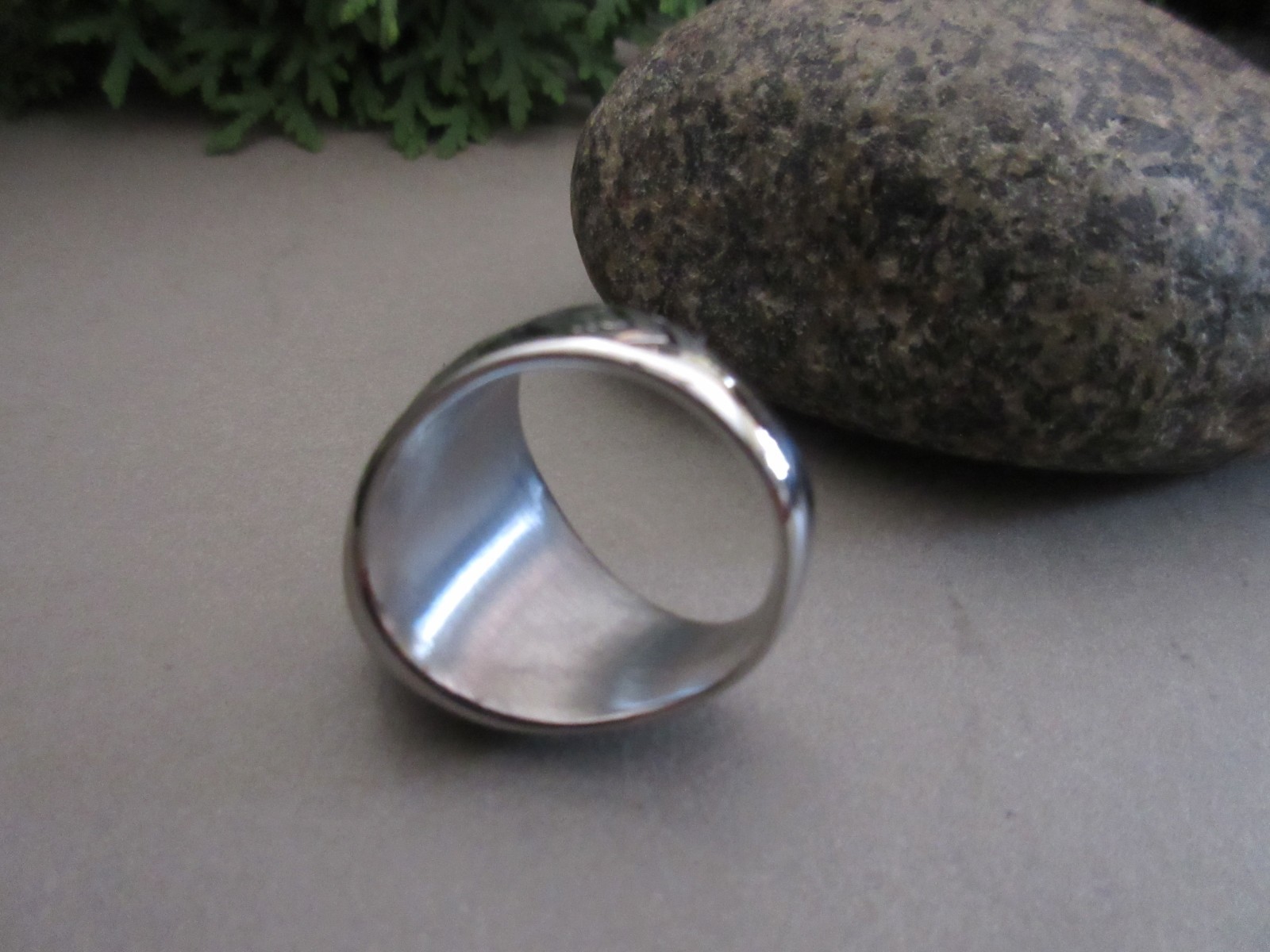 US Army Black Stone Silver Tone Men’s Ring Size 13