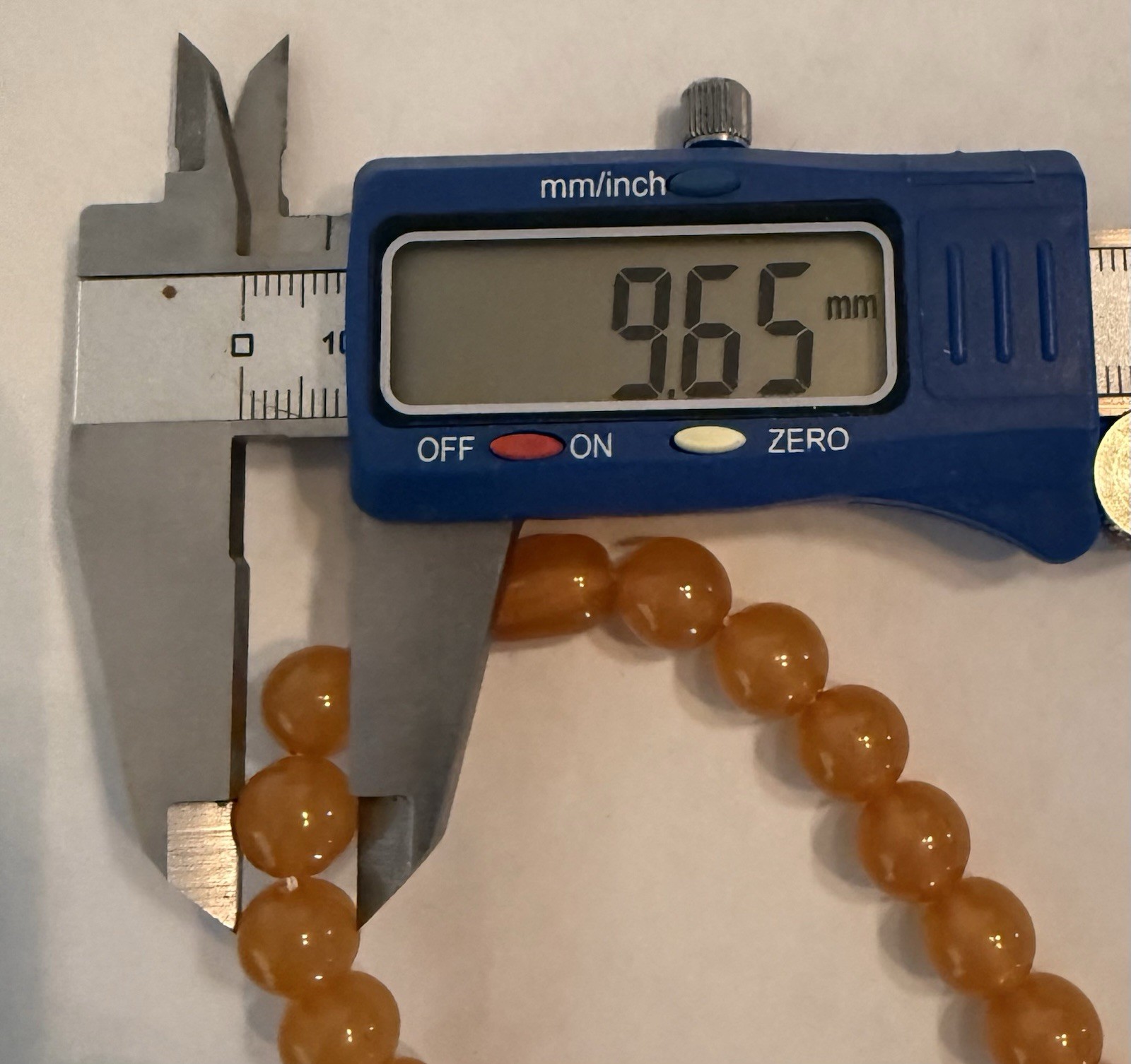Butterscotch Egg Yolk Amber Graduated Round Beads Necklace 9.65mm-15.53mm 31.3g