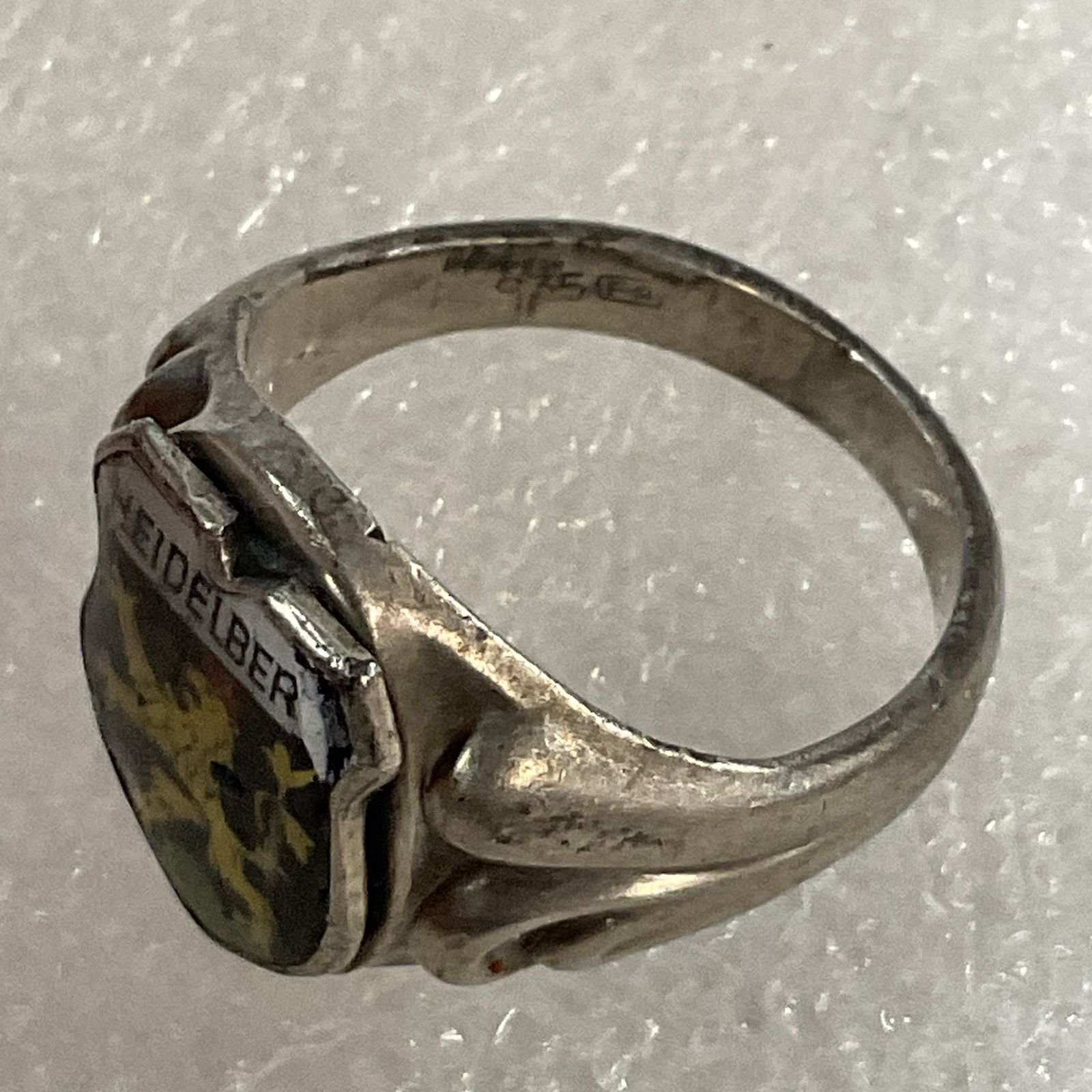 Heidelberg Germany 835 Silver Ring US Size 6 Worn GnuFashion