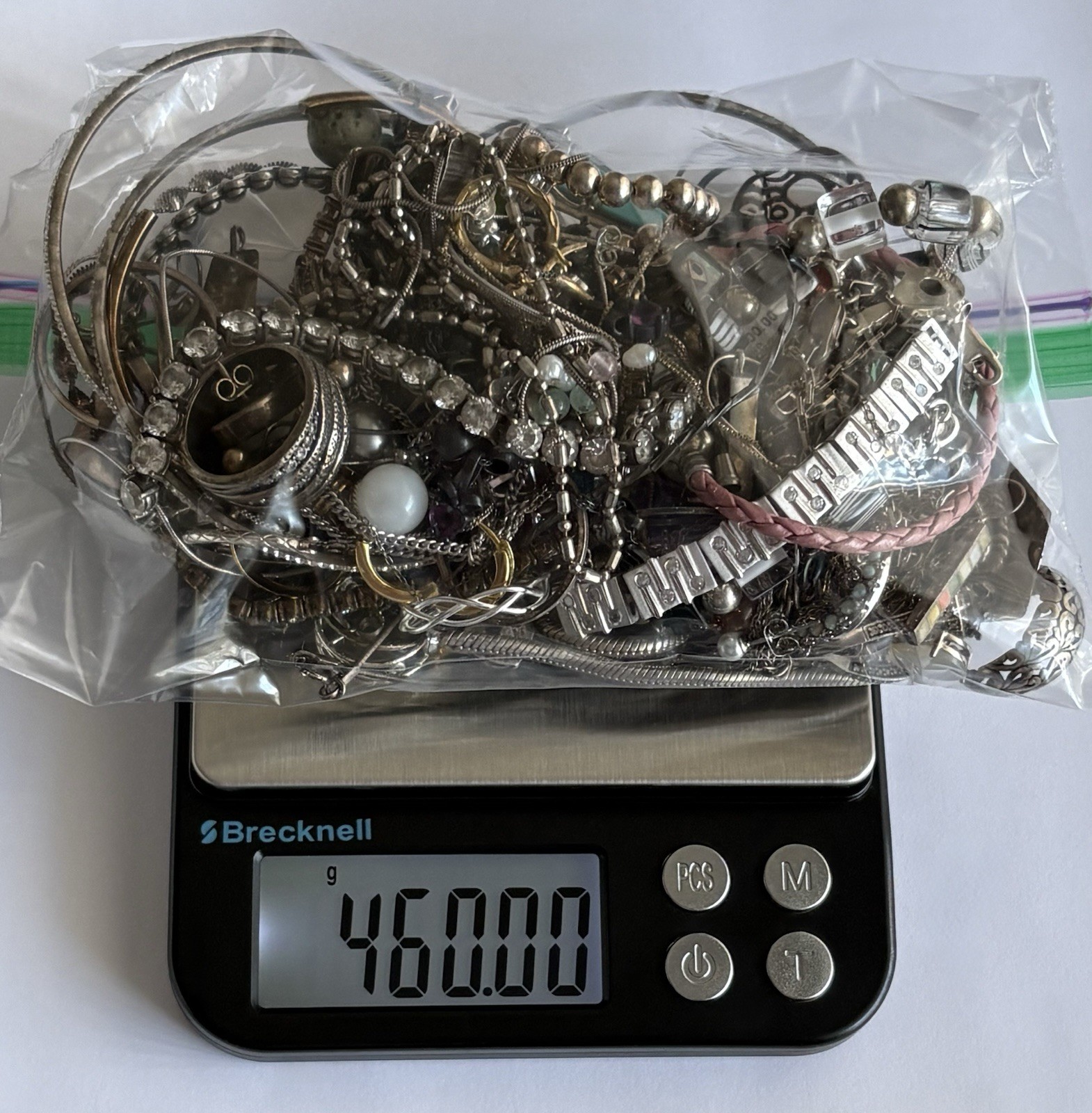 Vintage Sterling Silver Jewelry Lot 925 Scrap Repair Repurpose 457.9 Grams