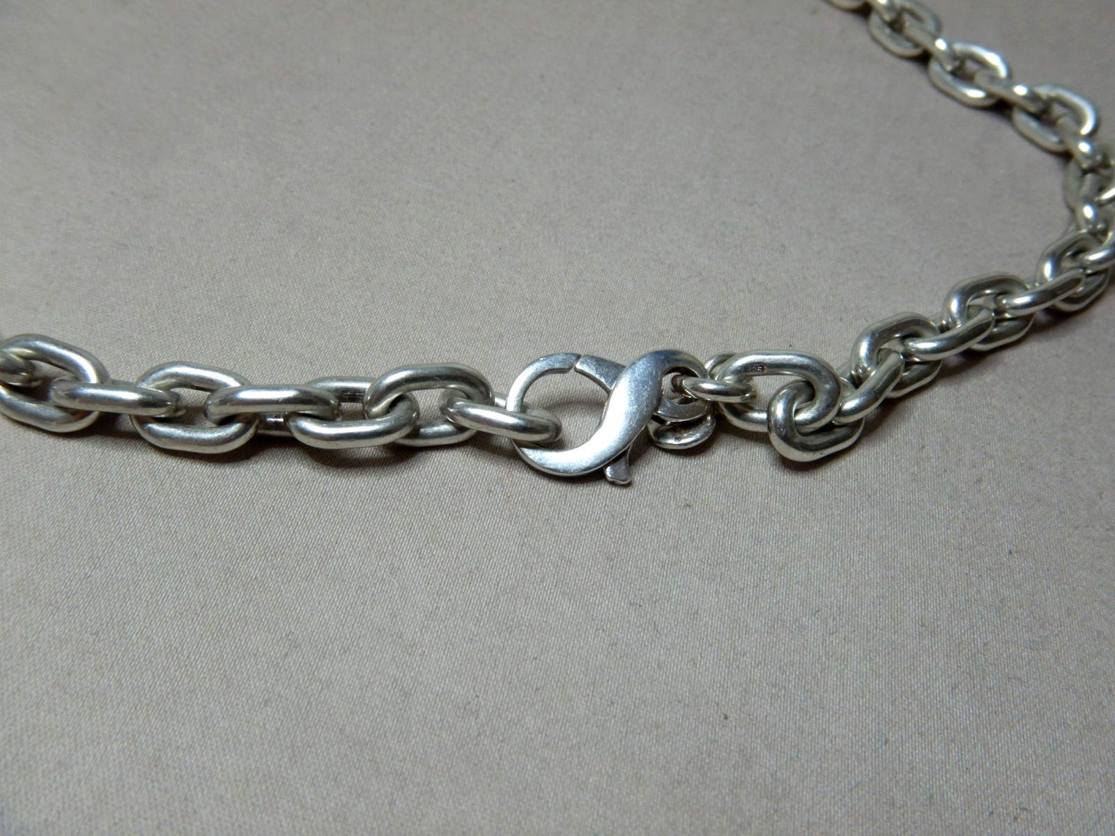 Vintage Sterling Silver Heavy Chunky Link Chain Necklace By Dban Australia 4208