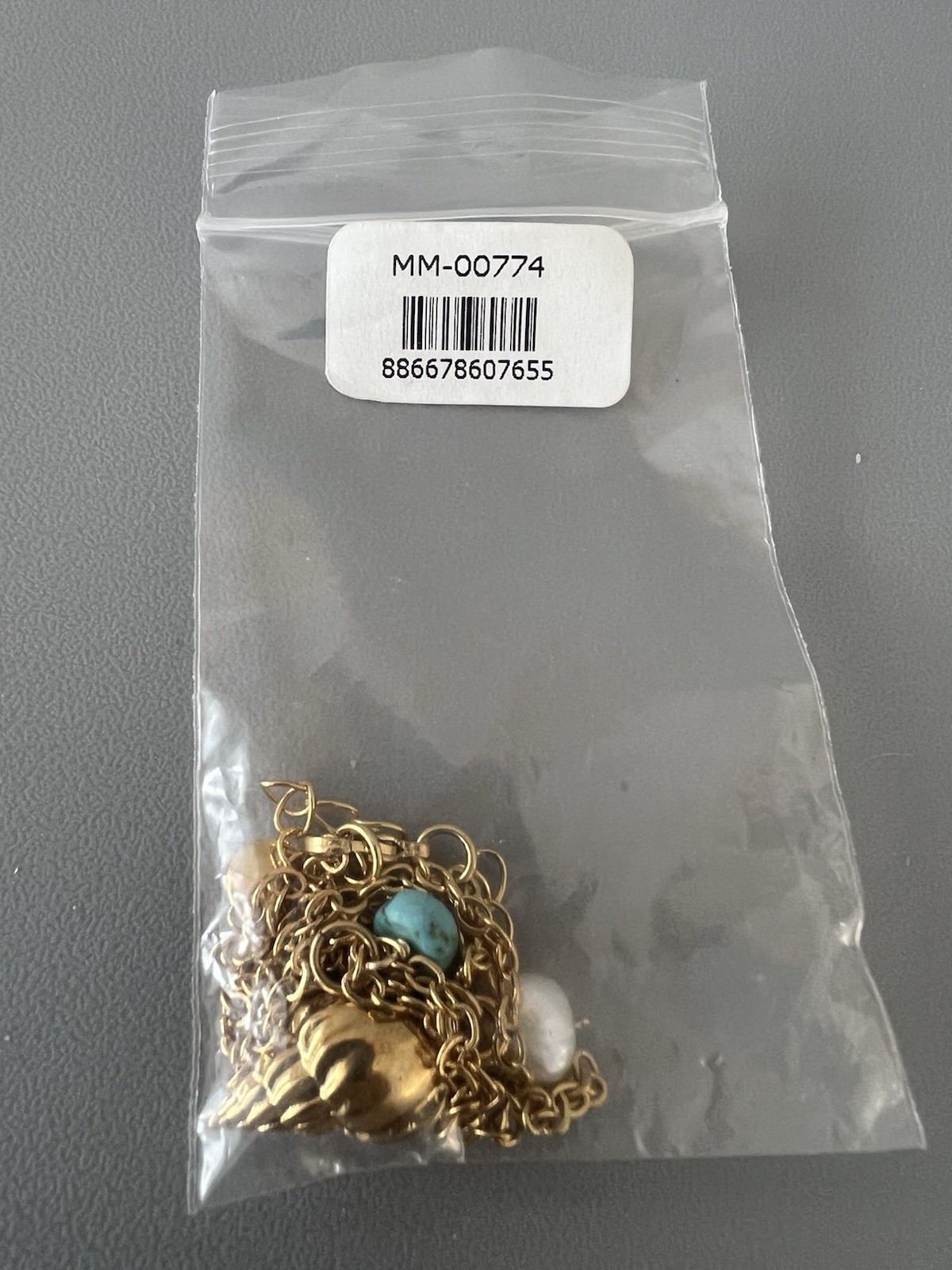 NWT Maramar Fashion Necklace 20in Adjustable 24K Gold Plated Chain & 3 Charm