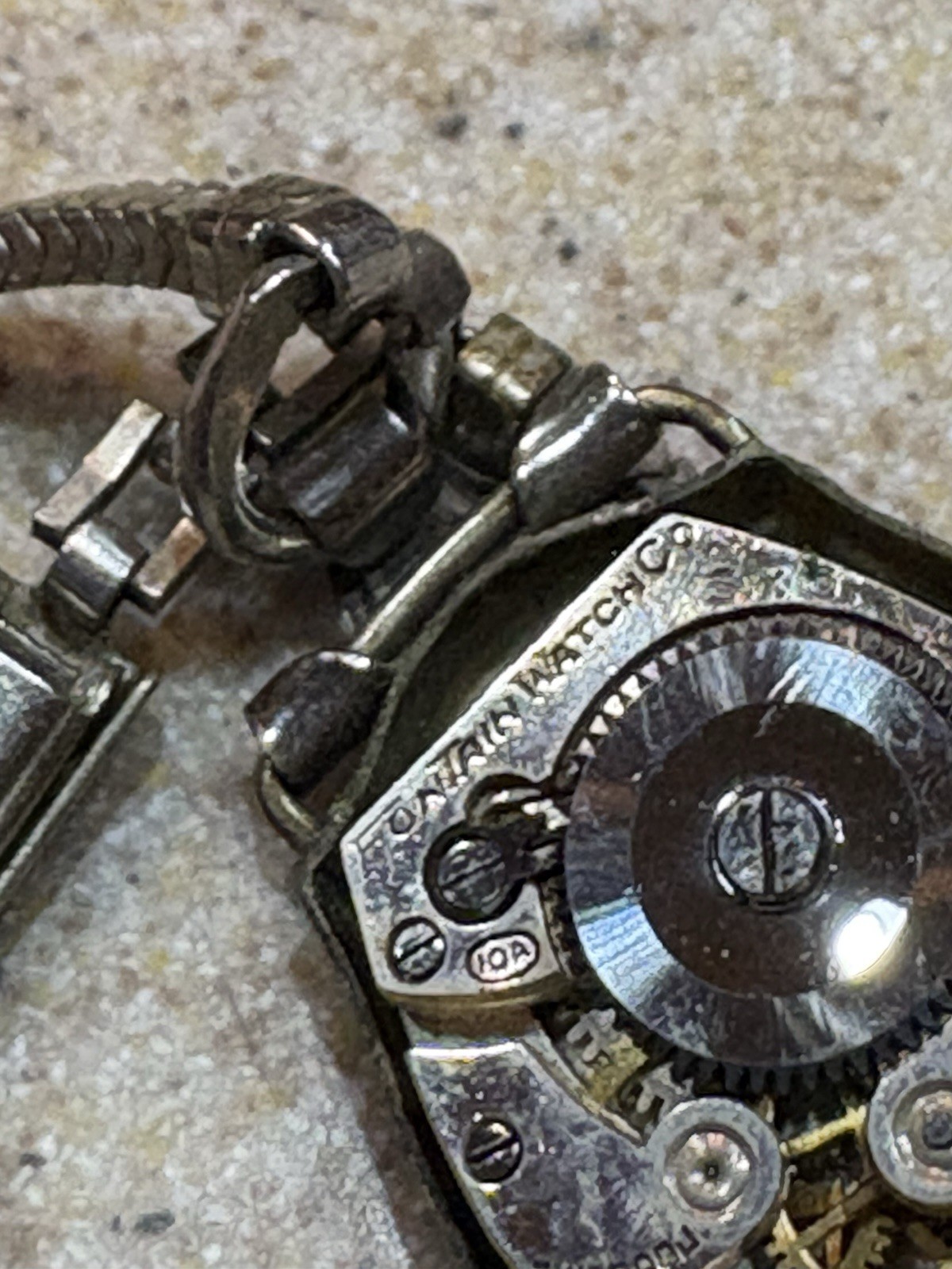 Antique ART DECO Ladies Wrist Watch FONTAIN WATCH CO. non Working