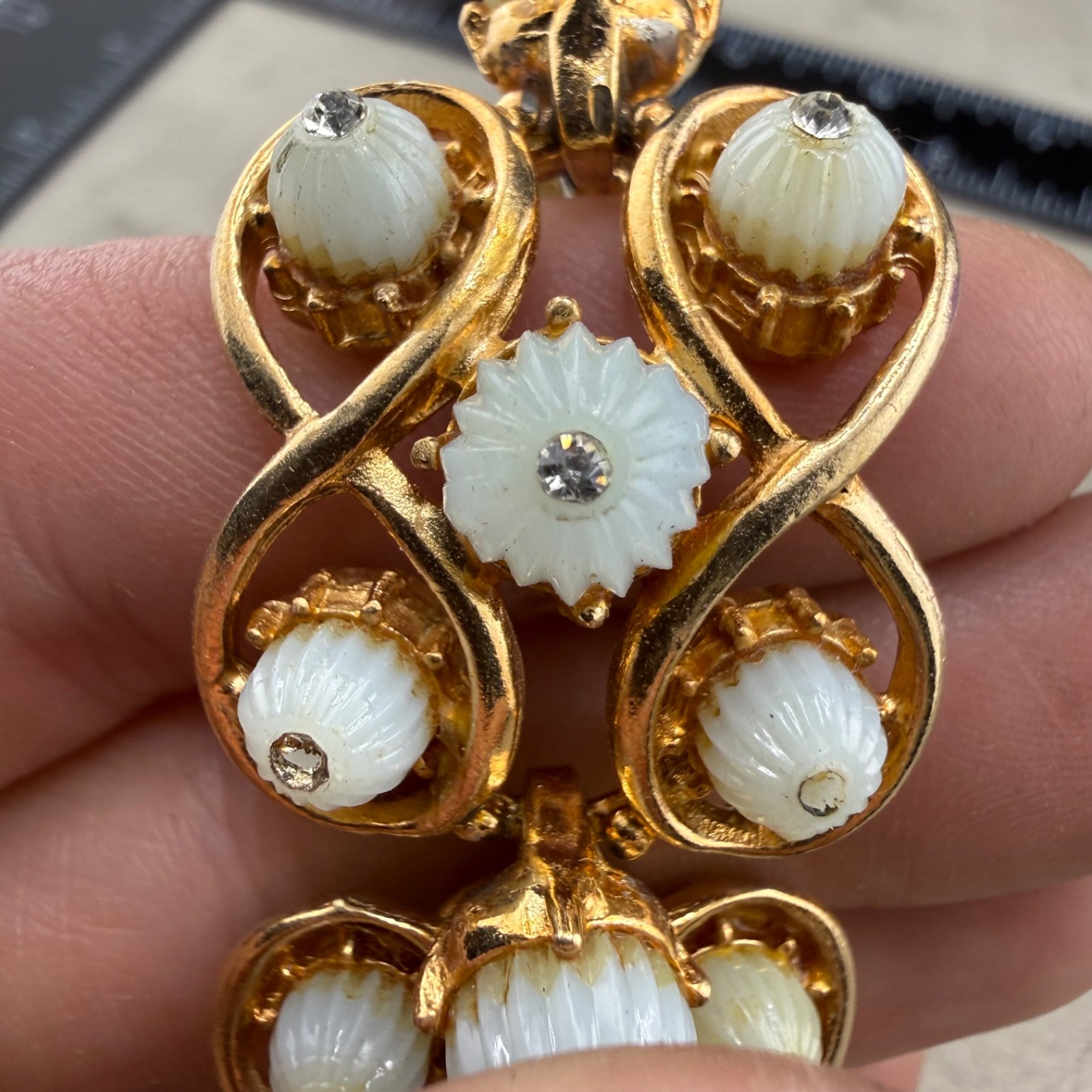 Vintage Florenza Bracelet Gold Tone Signed 7”