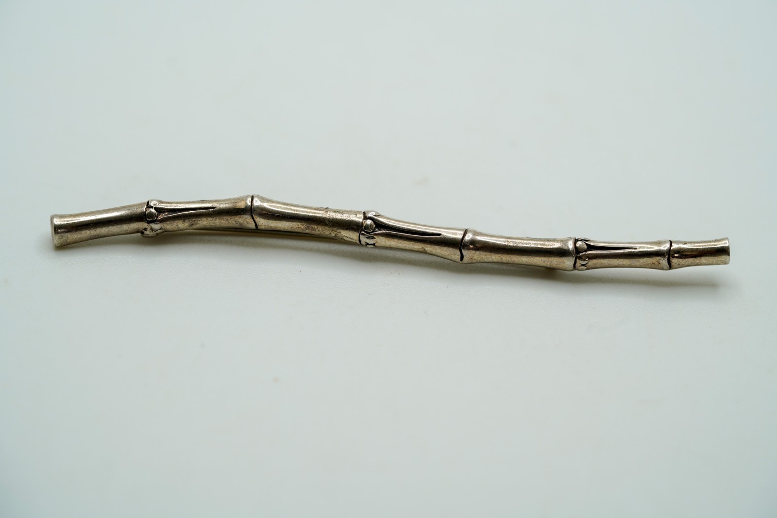 Vintage Sterling Silver John Hardy Bamboo Tie Pin / Brooch 7.2cm JB48