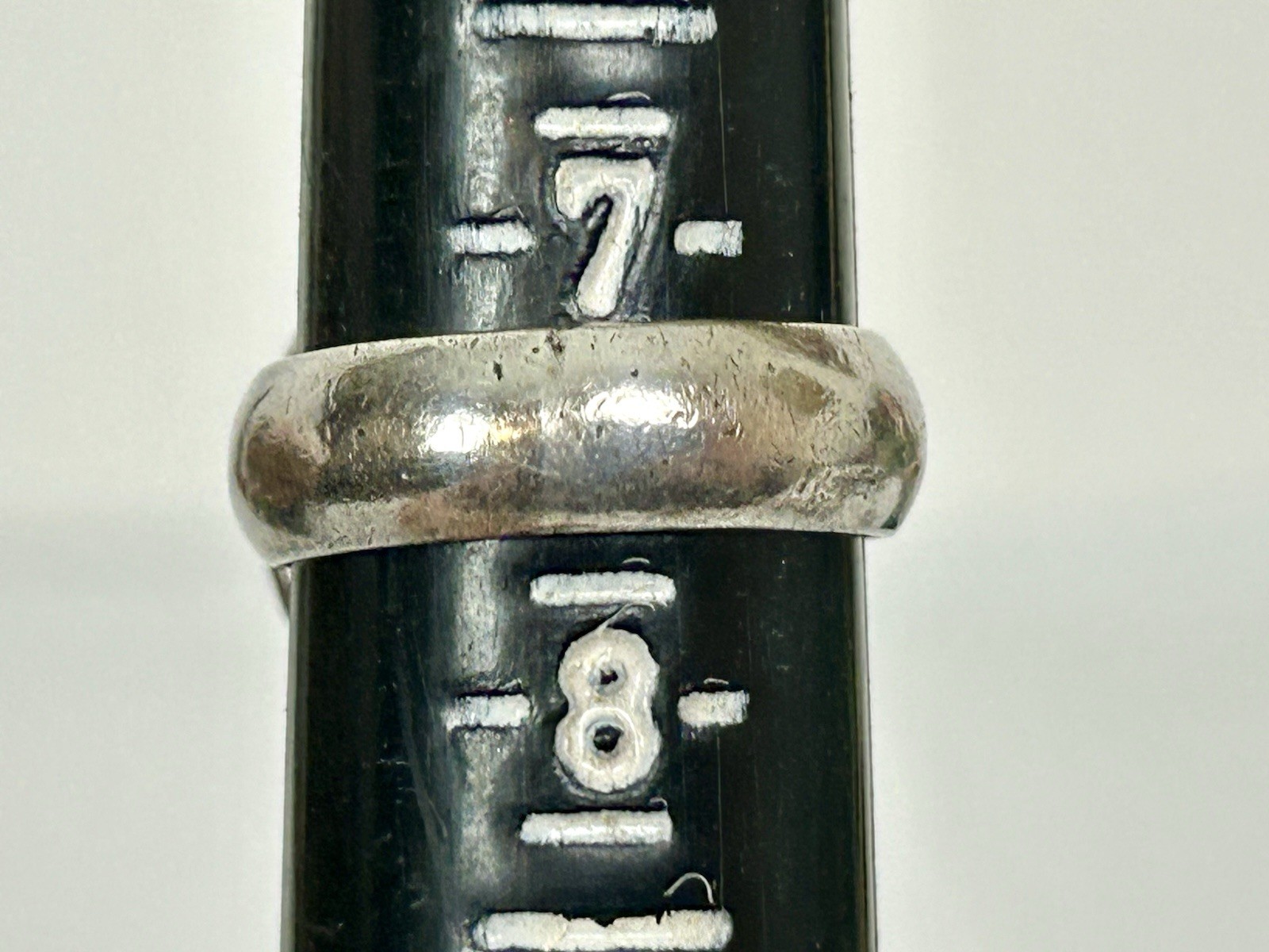 Vintage Sterling Silver Tiger Iron Ring Size 7.5