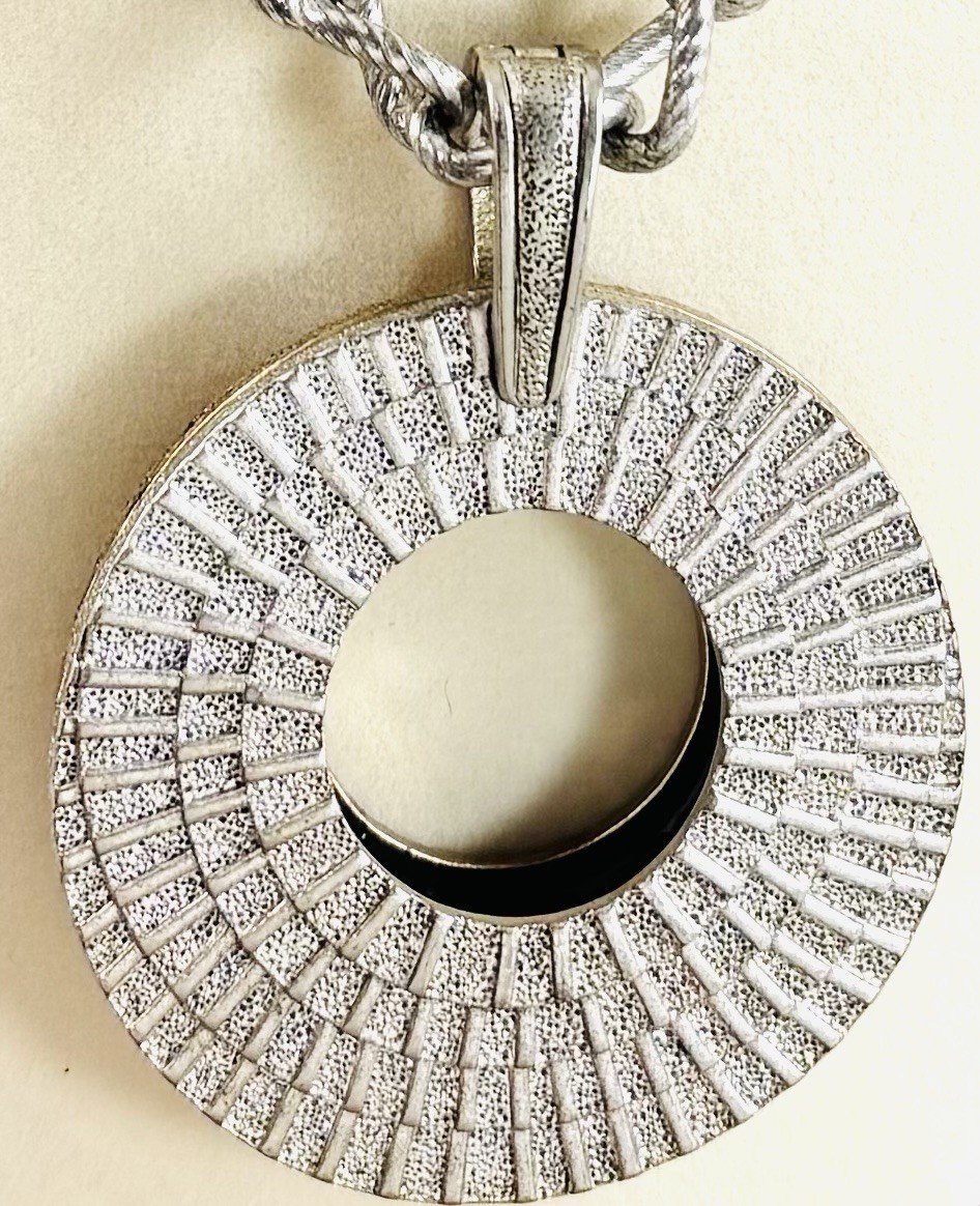 Vintage Signed Premier Designs Goldtone Silvertone Reversible￼Necklace/Enhancer