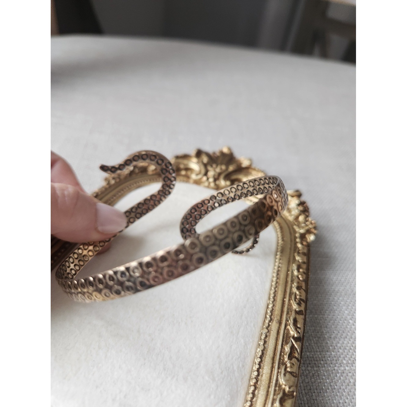 Boho Octopus Tentacle Cuff Arm Bracelet Antique Gold Mermaid Core Adjustable