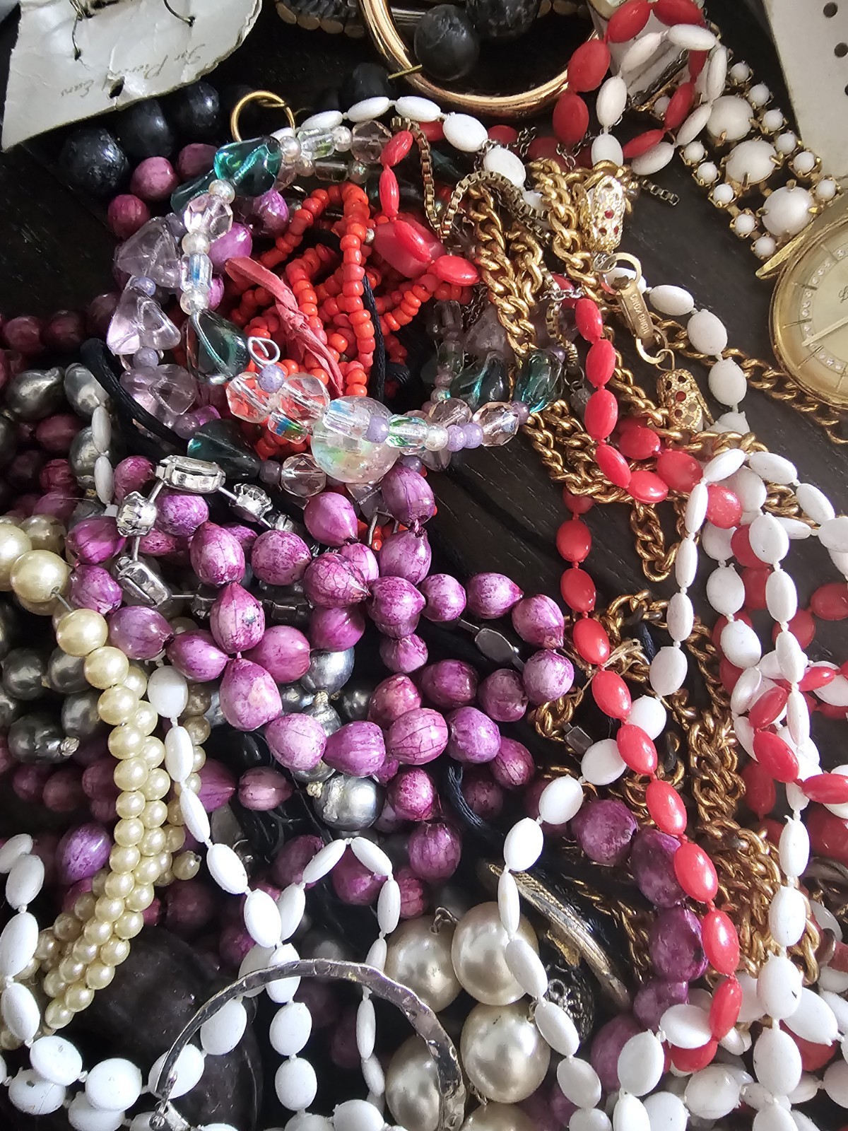 3LB 9OZ Lot of Unsearched Jewelry Repair Craft Wear Lot