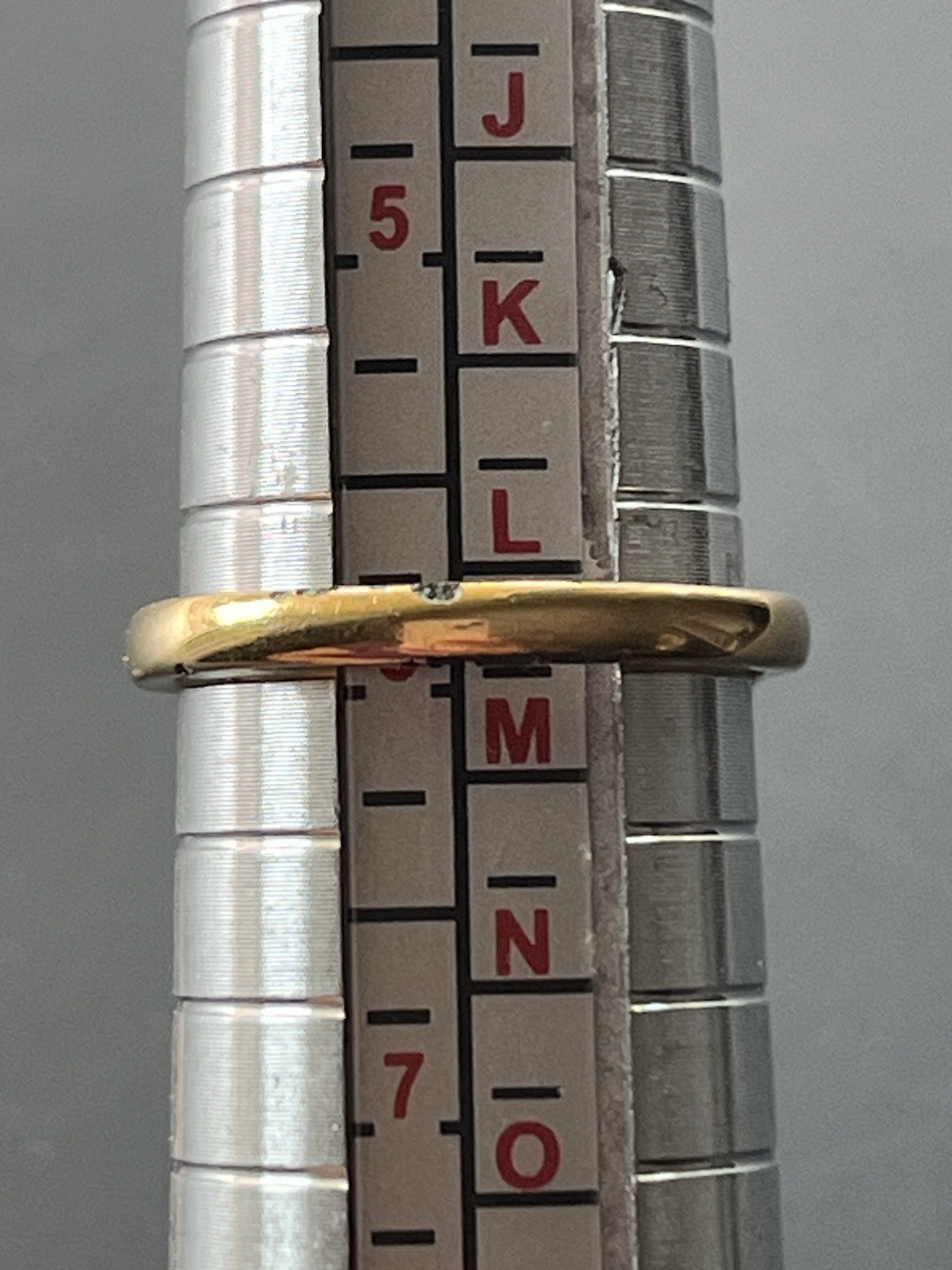 Vintage Monogram Signet Oval Yellow Gold Plated Ring Size 6 Adjustable Band