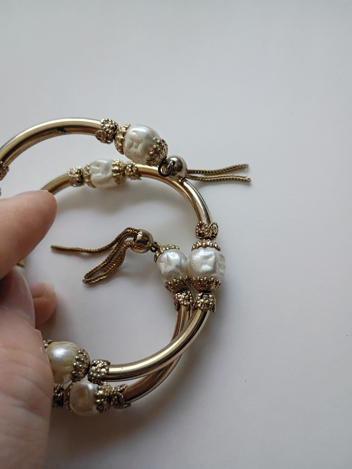 1950s Miriam Haskell Attributed Wrap Bracelet -HAS ISSUES, READ DESCRIPTION