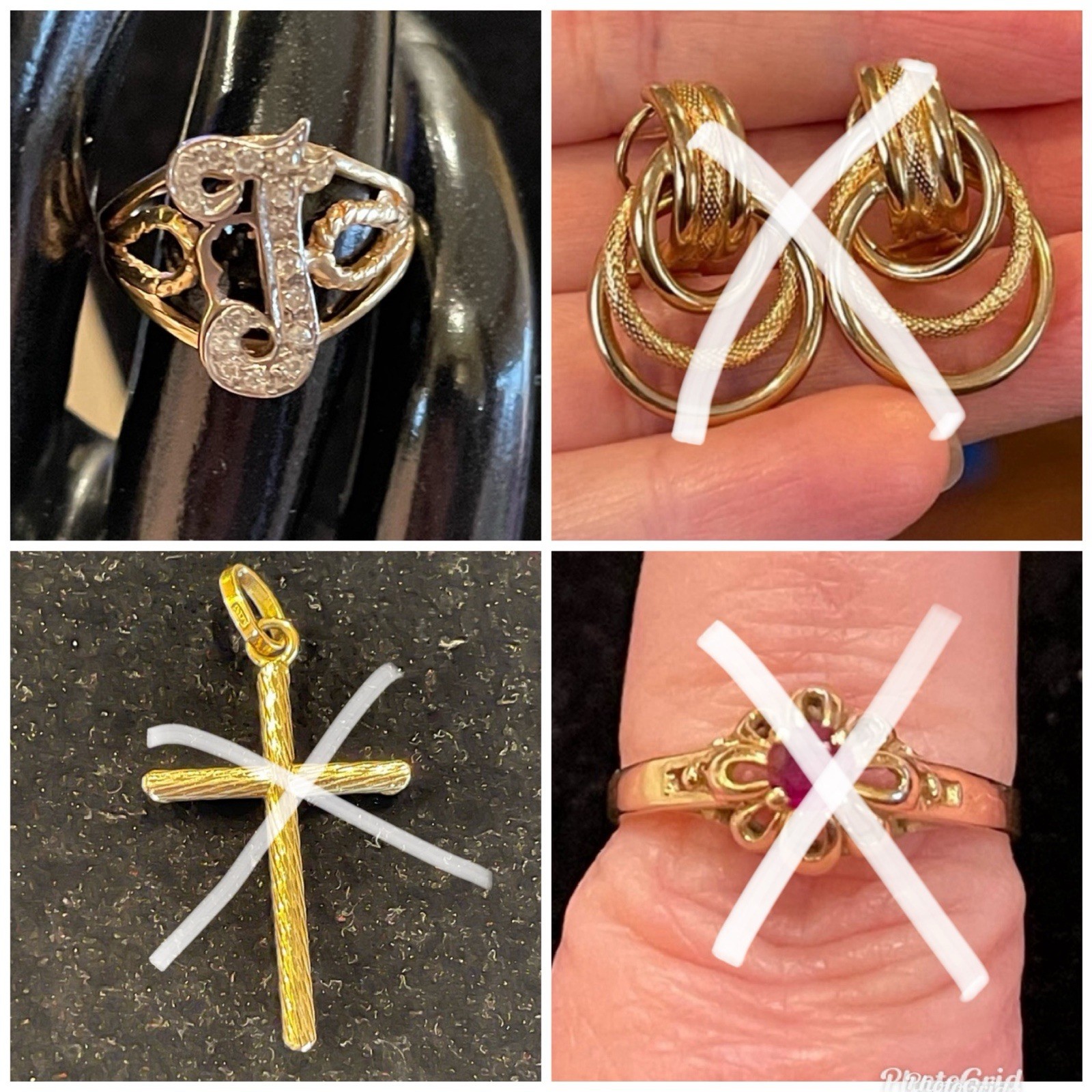 ART NOUVEAU 14k Yellow Gold Oval Signet Ring Monogram “SB_JS” Sz 5 Vintage