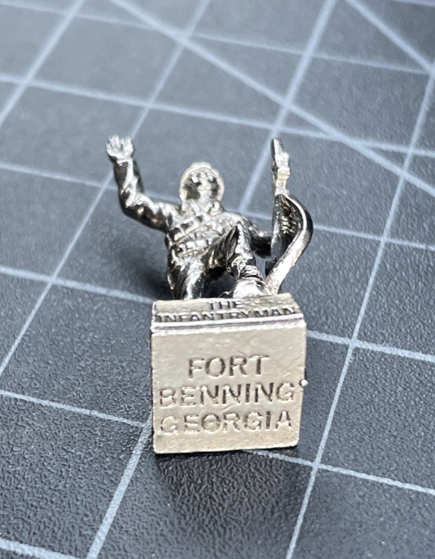 Crest Craft US Army Infantryman Fort Benning Georgia 3D Soldier Charm Pendant