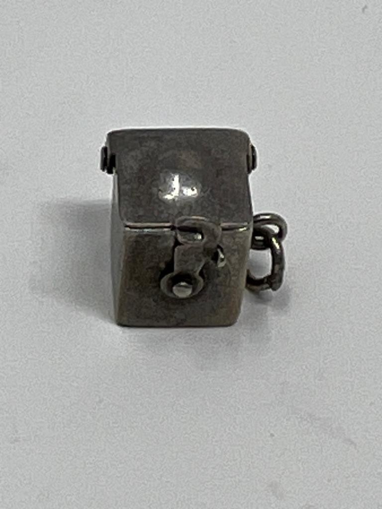 Vintage Sterling Silver Mechanical Pop Up Perfume Bottle Charm Working 1.9g