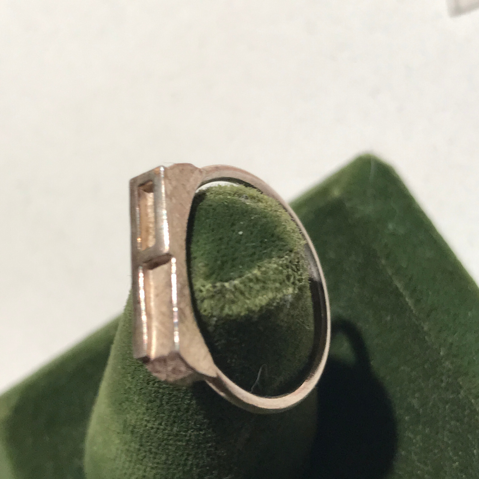 Vintage Sterling Silver Stamped Typebar Monogram “P” Ring Size 6 ADJUSTABLE