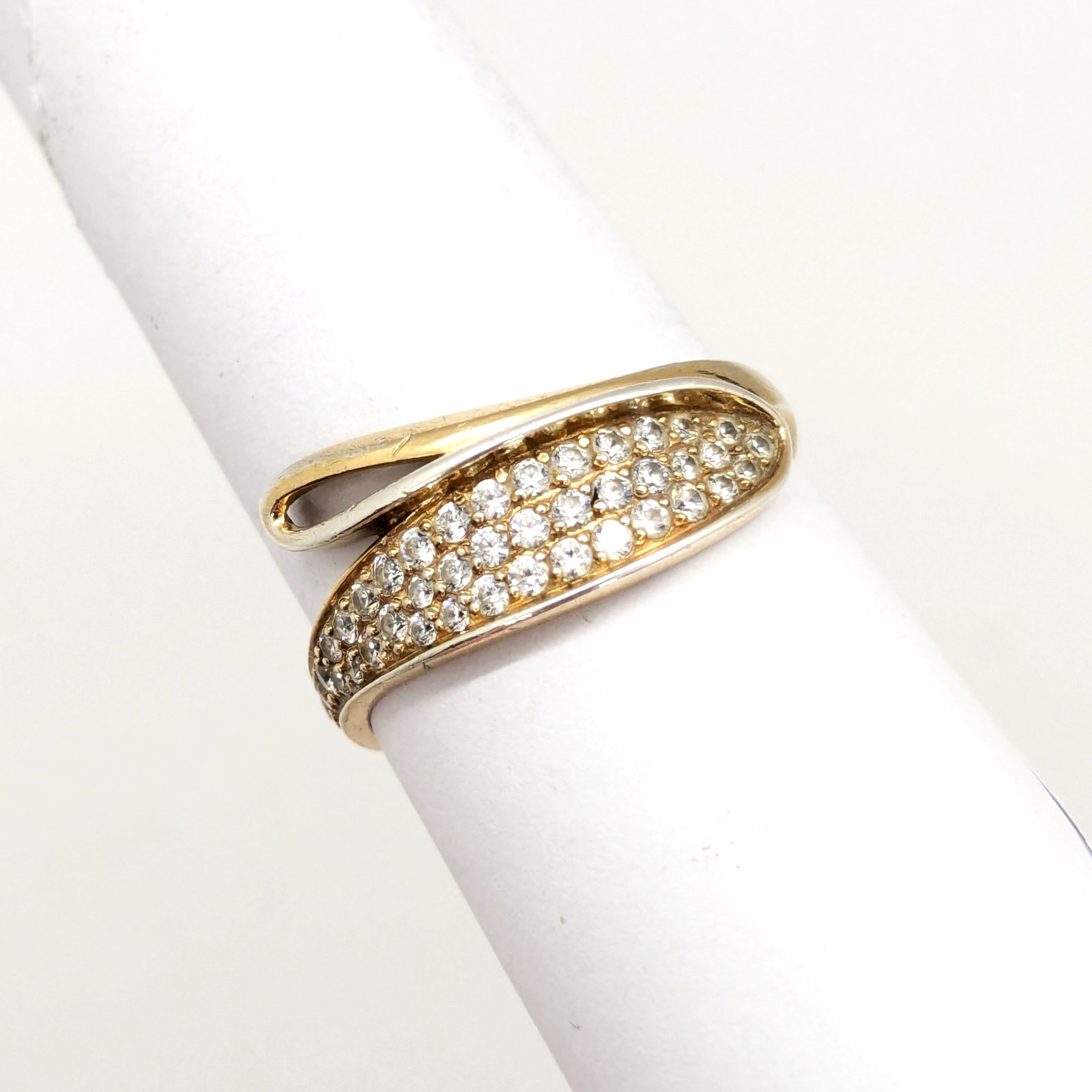 Vintage Elegant RING Silver 925 with Chic Inserts -size: 10.25US (19.8mm) | #65