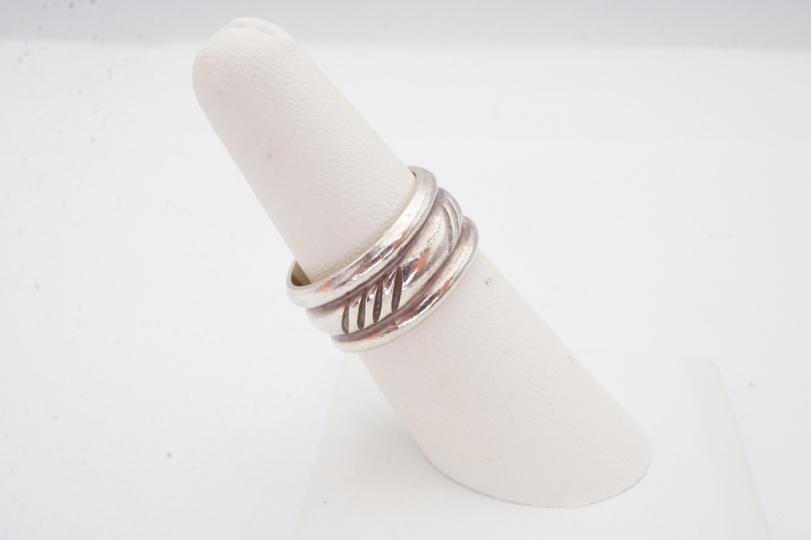 Vintage Sterling Silver 925 Ring Size 6.75 Textured