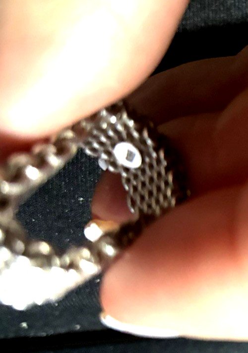 Vintage 925 Sterling Silver Somerset Mesh Ring Size 6 1/4 “